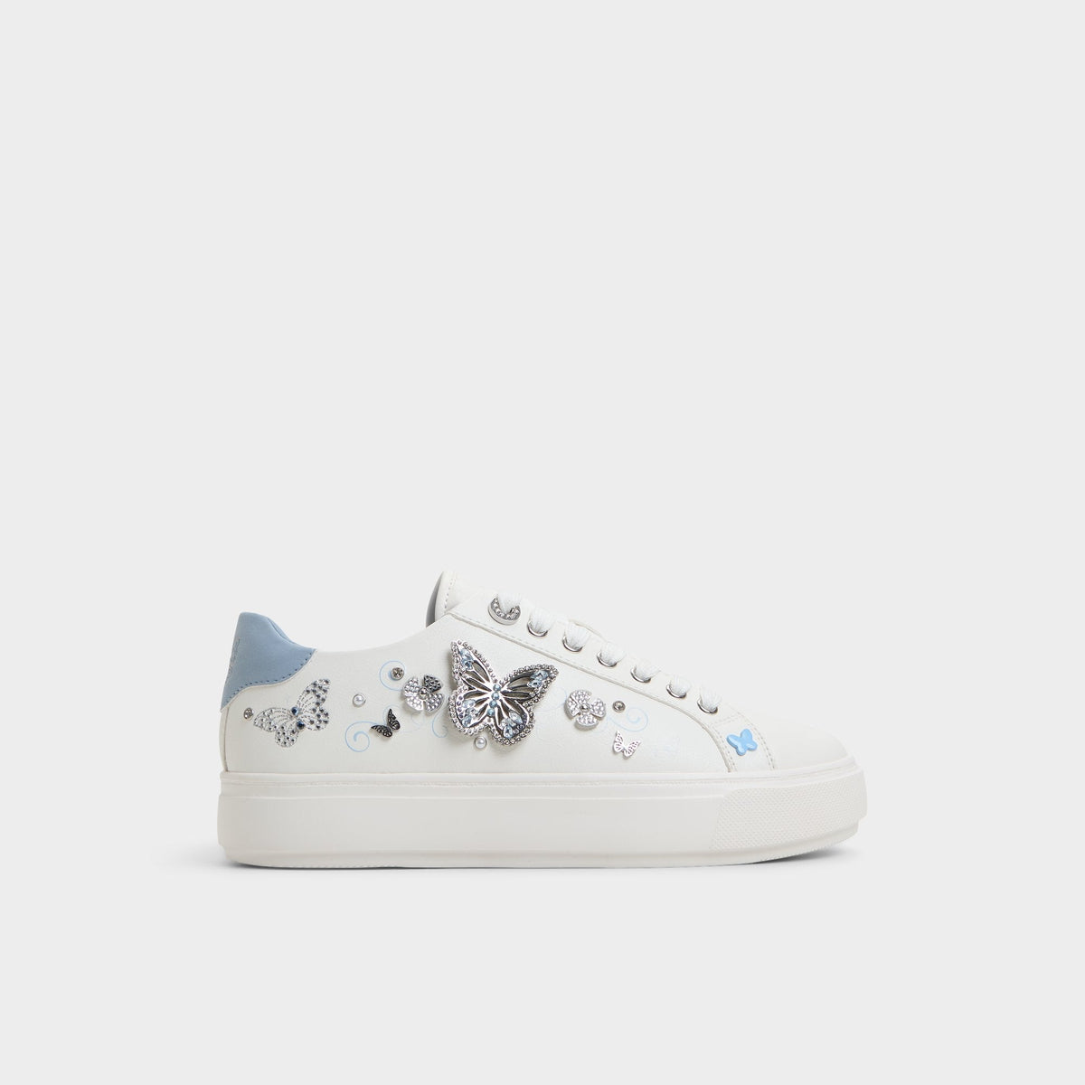 Aldo Saxony White/Multi Women's Platform and wedge sneakers - Low top sneaker White/Multi