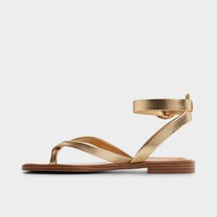 Aldo Daressi in Gold - Flat sandal Gold