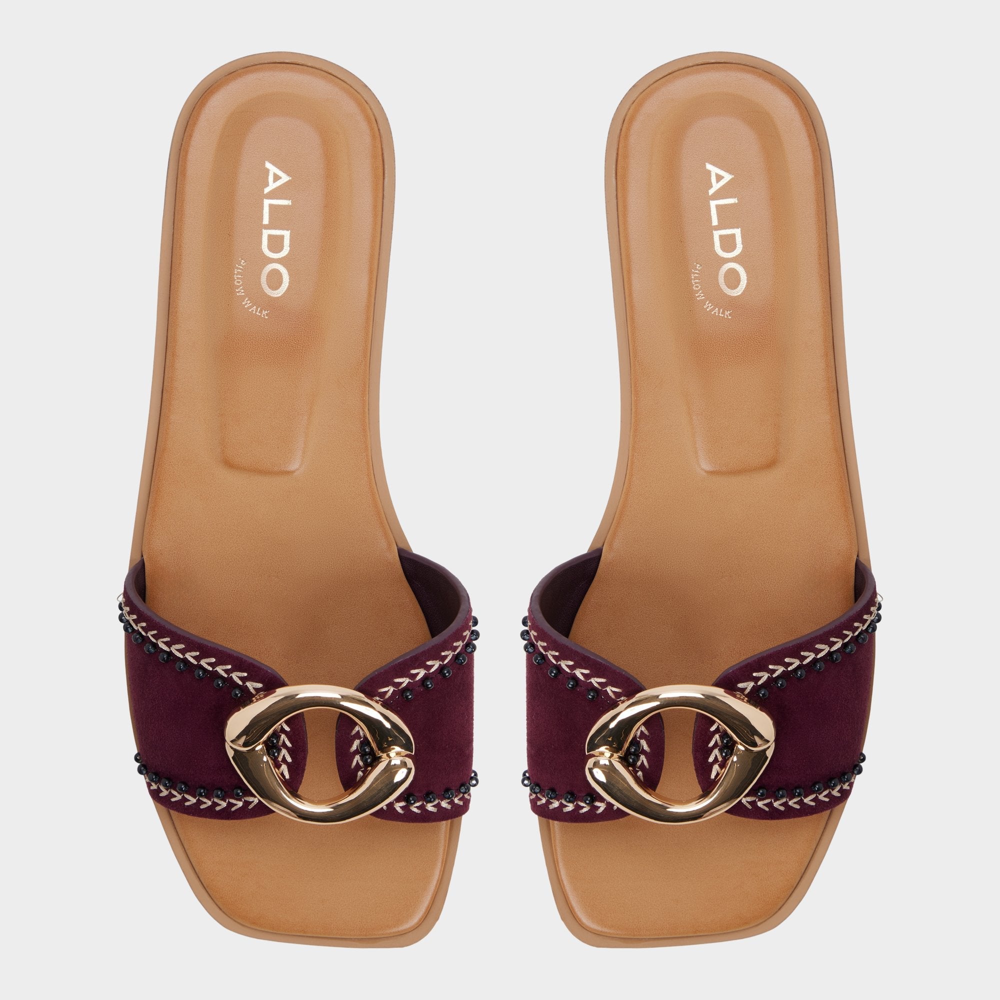 Aldo Biggin in Bordo - Slide sandal Bordo
