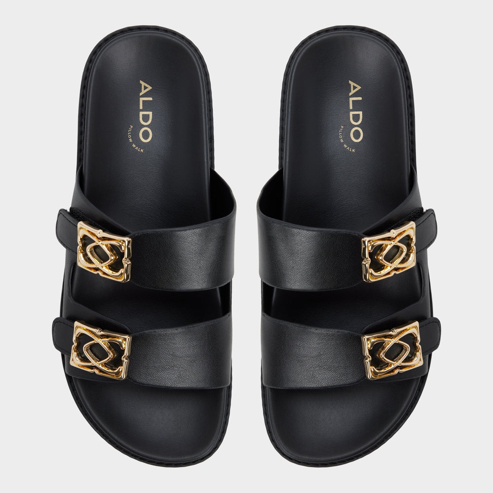 Aldo Mungos in Black - Footbed sandal, Footbed sandal Black