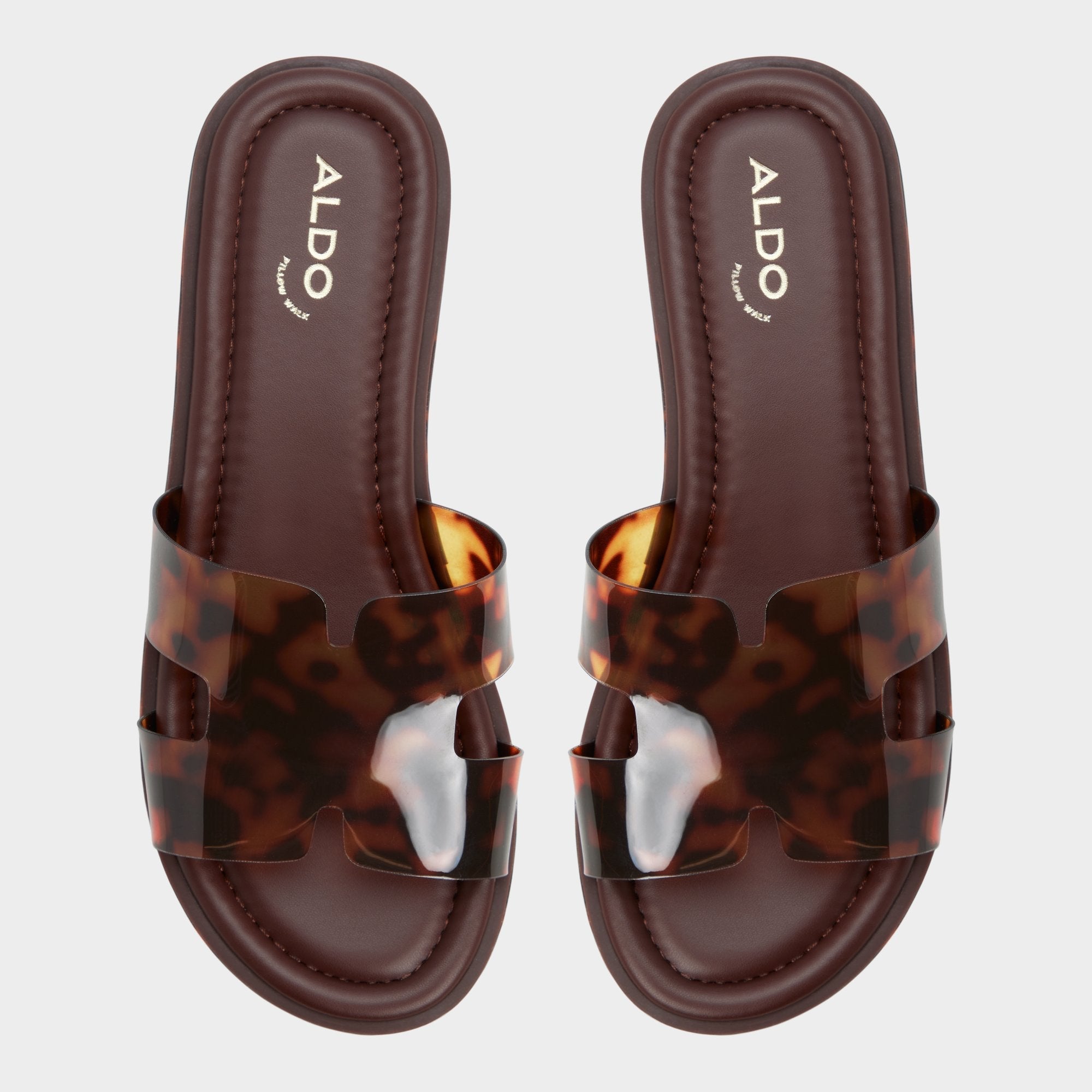 Aldo Anayelie in Open Brown - Slide sandal, Platform Open brown