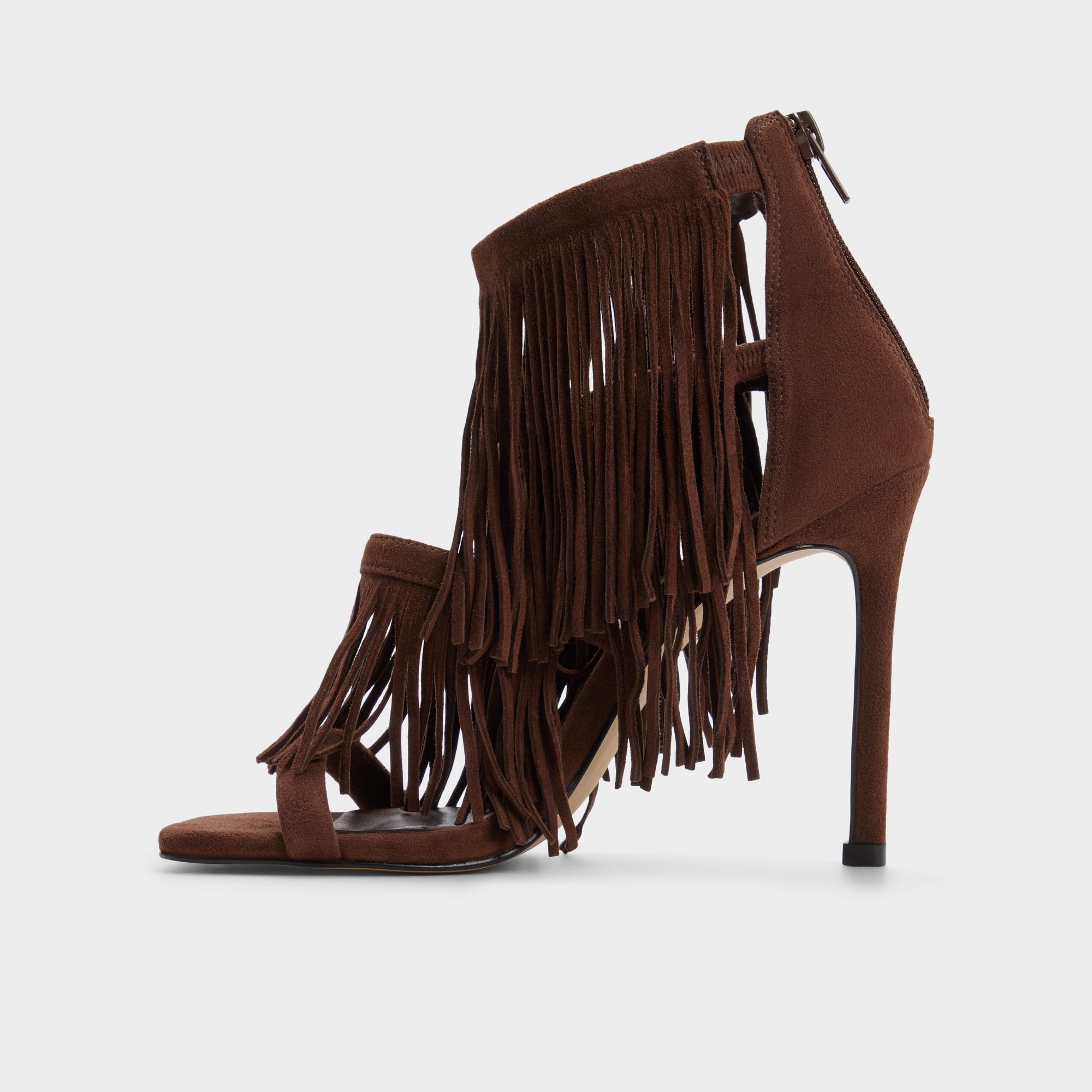 Aldo Nahana in Dark Brown - Strappy heeled sandal, Stiletto heel Dark brown