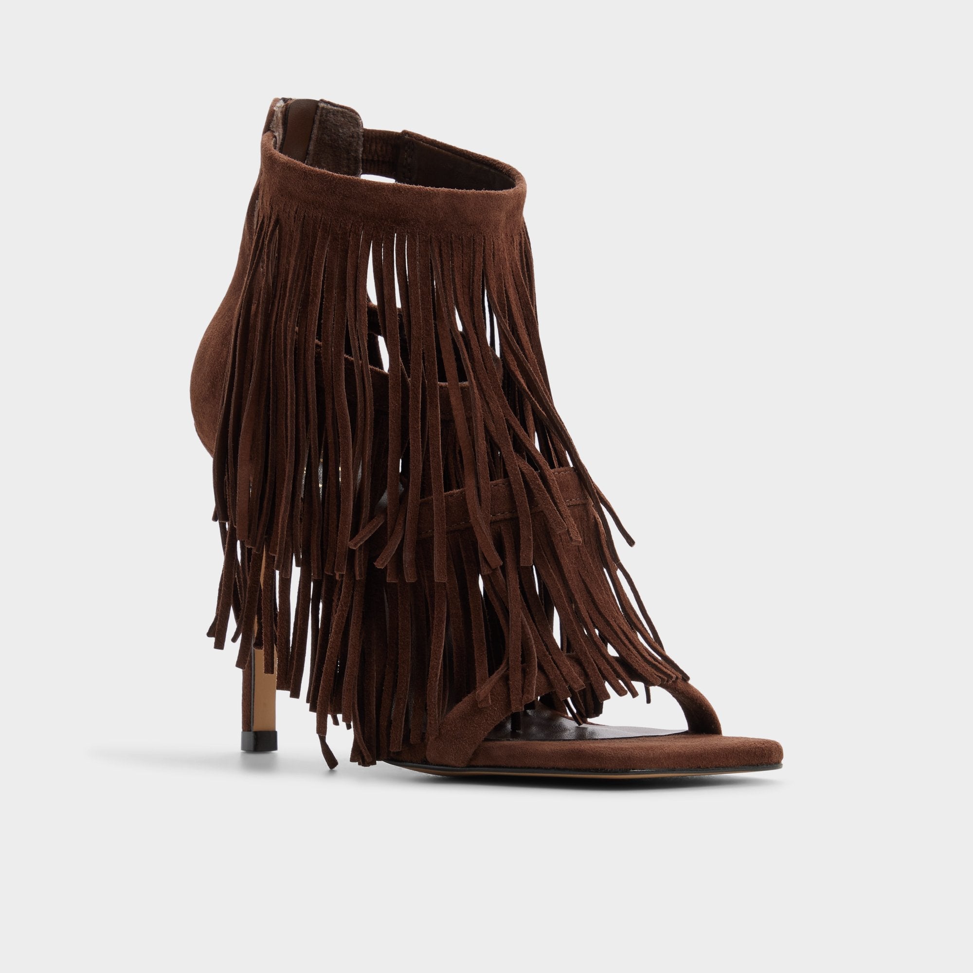 Aldo Nahana in Dark Brown - Strappy heeled sandal, Stiletto heel Dark brown