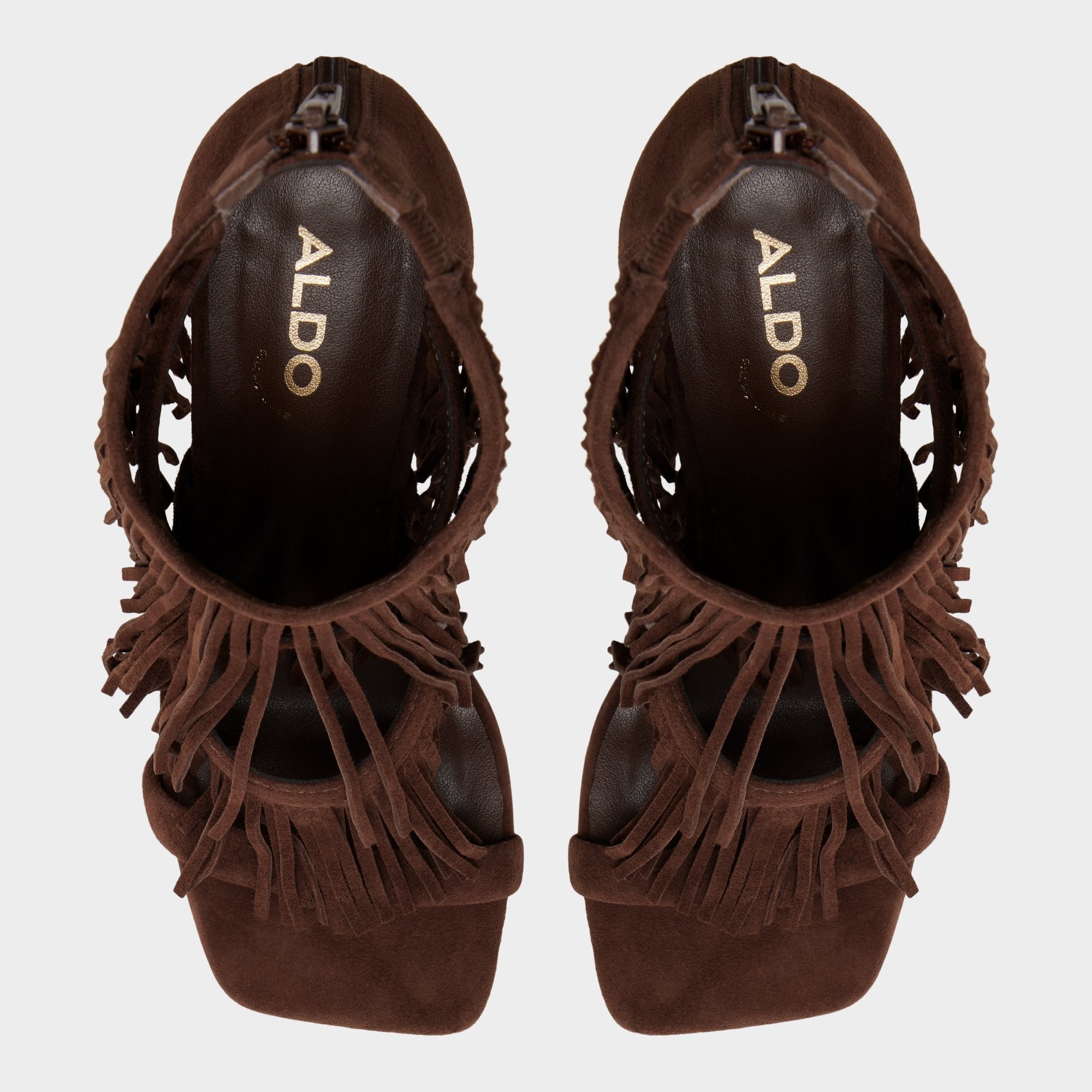 Aldo Nahana in Dark Brown - Strappy heeled sandal, Stiletto heel Dark brown
