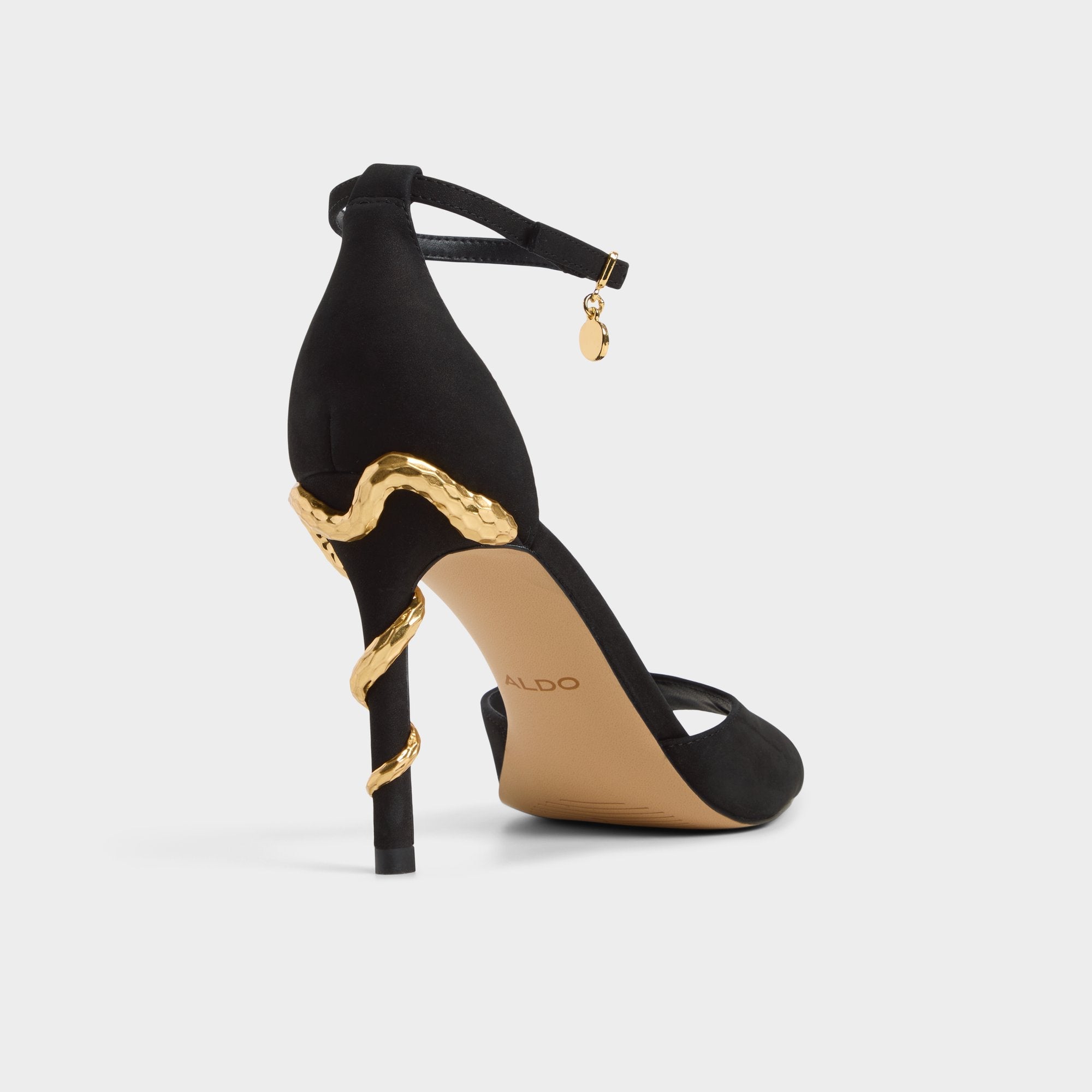 Aldo Medeza in Black - Strappy heeled sandal Black