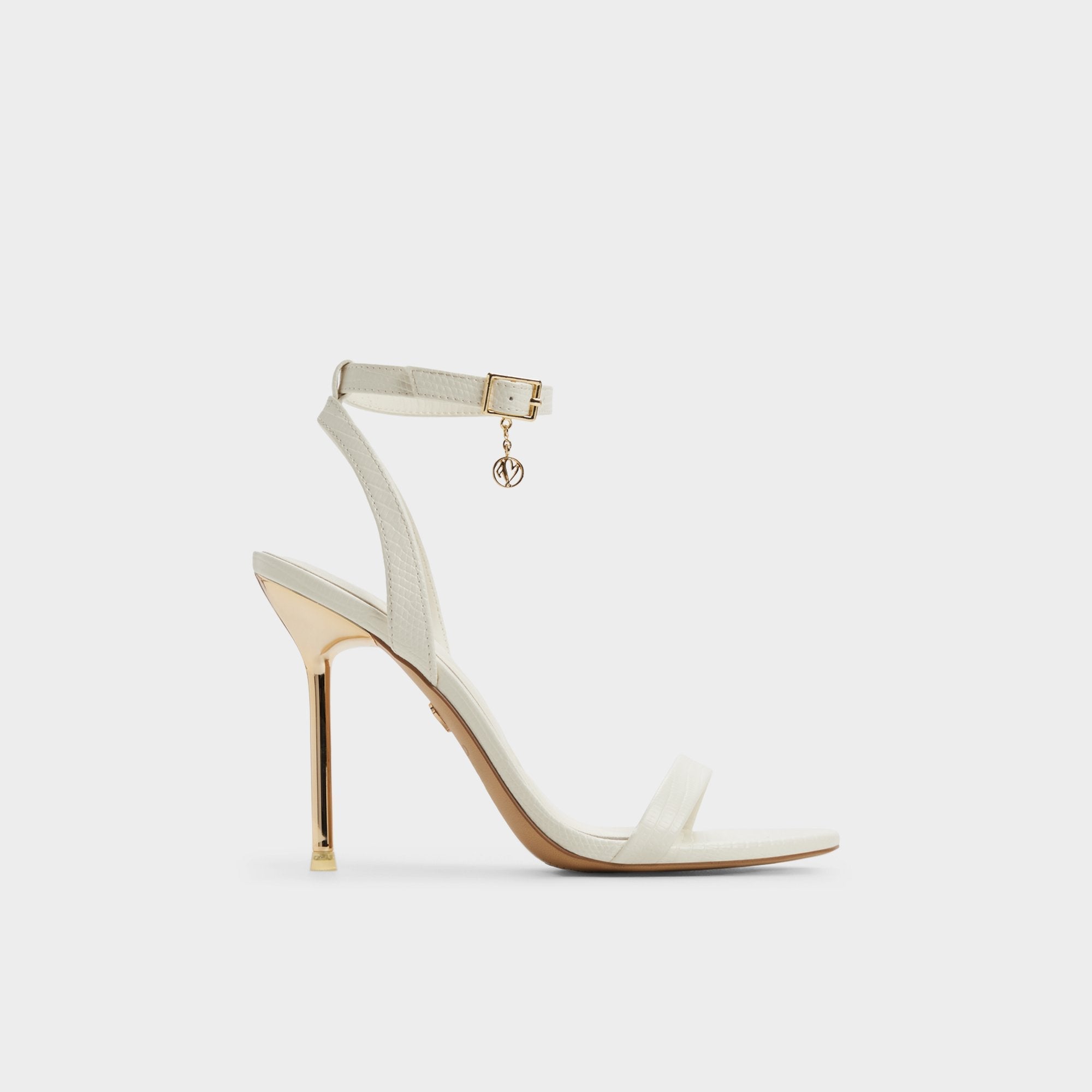 Aldo Maristou White Women's Strappy sandals - Heeled sandal, Stiletto heel White