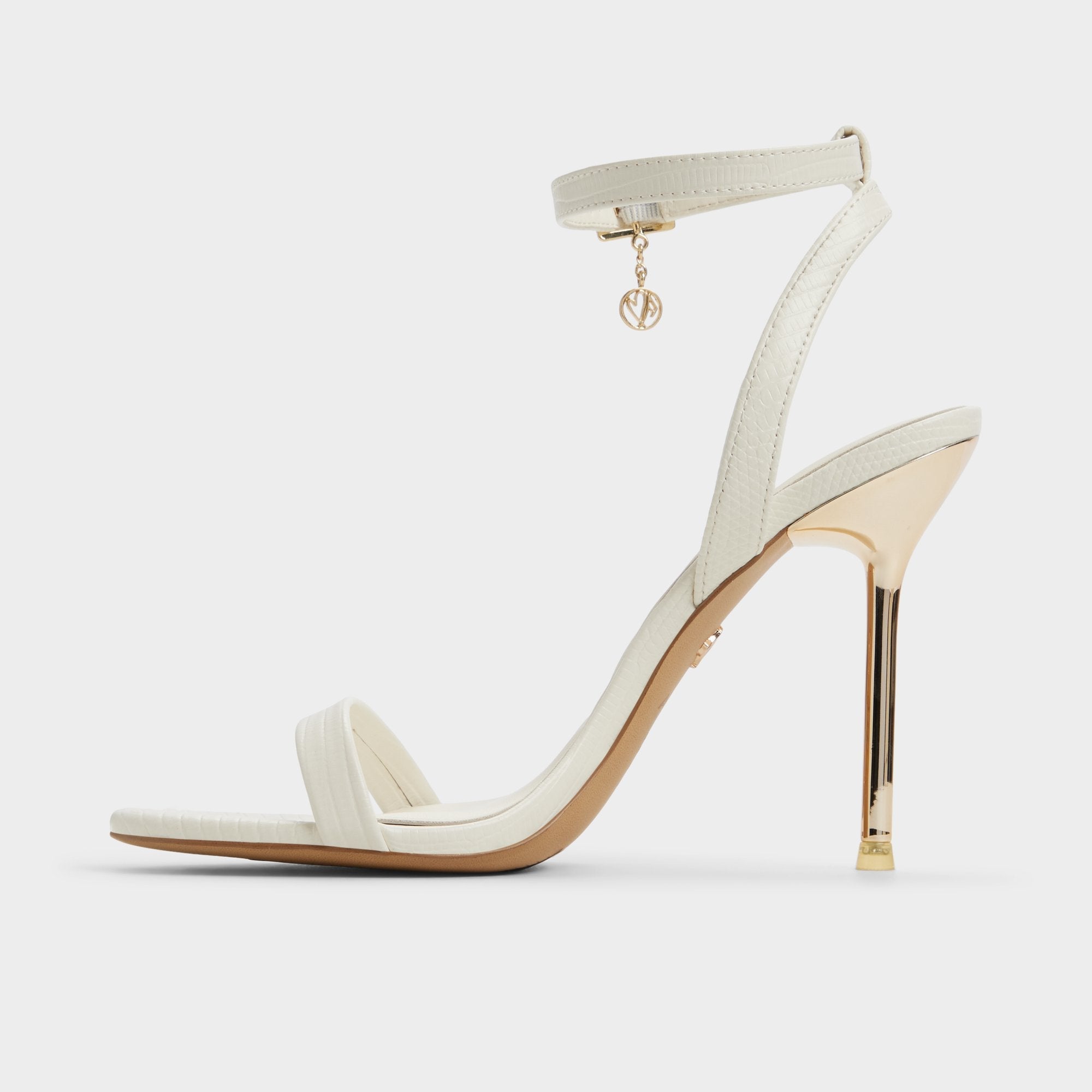 Aldo Maristou White Women's Strappy sandals - Heeled sandal, Stiletto heel White