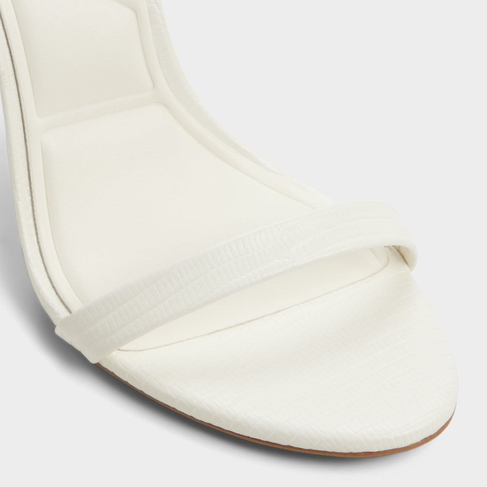 Aldo Maristou White Women's Strappy sandals - Heeled sandal, Stiletto heel White