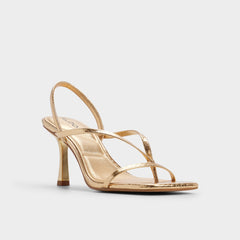 Aldo Riva in Gold 14213553 - Sling back heeled sandal, Stiletto heel Gold