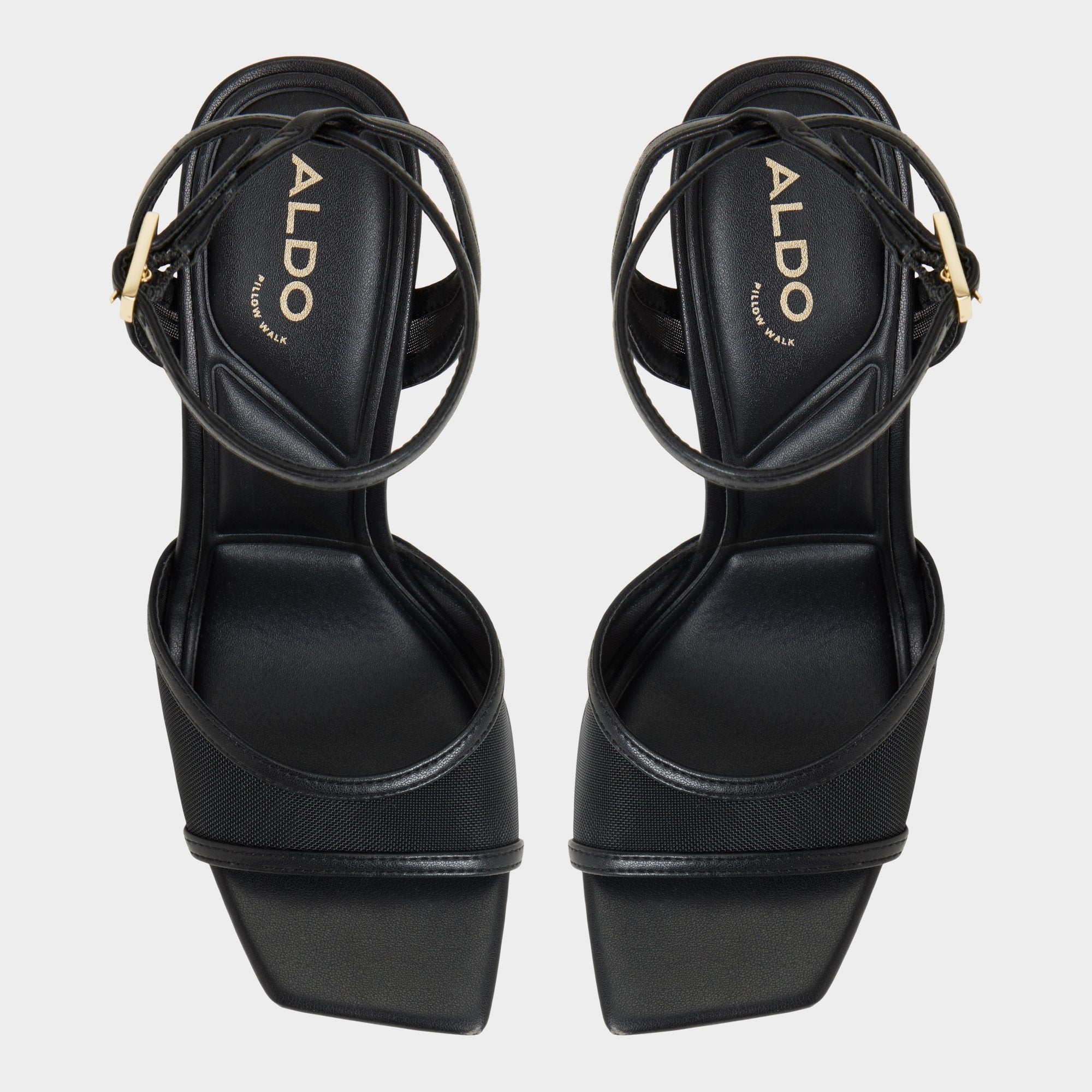 Aldo Sharra in Black 14119591 - Strappy heeled sandal, Stiletto heel Black