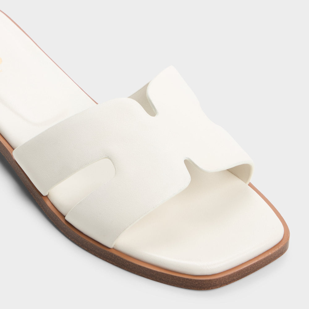 Aldo Itsandal White Women's Flats - Slide sandal White