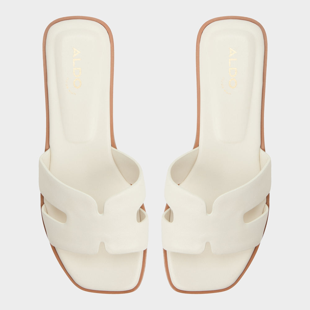 Aldo Itsandal White Women's Flats - Slide sandal White