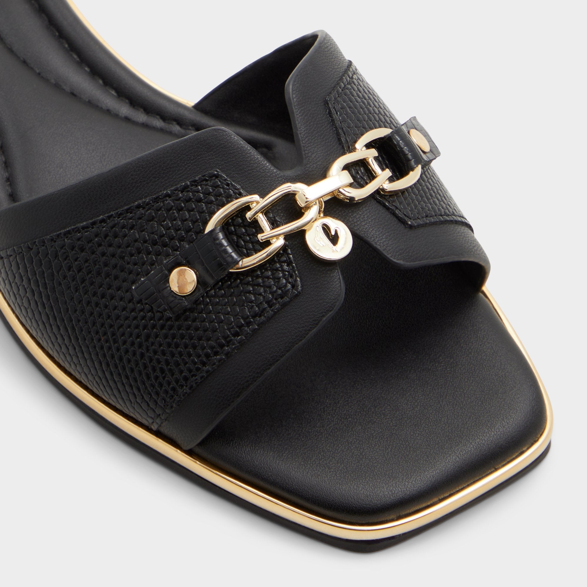 Aldo Alamassi Black Women's Flats - Slide sandal Black