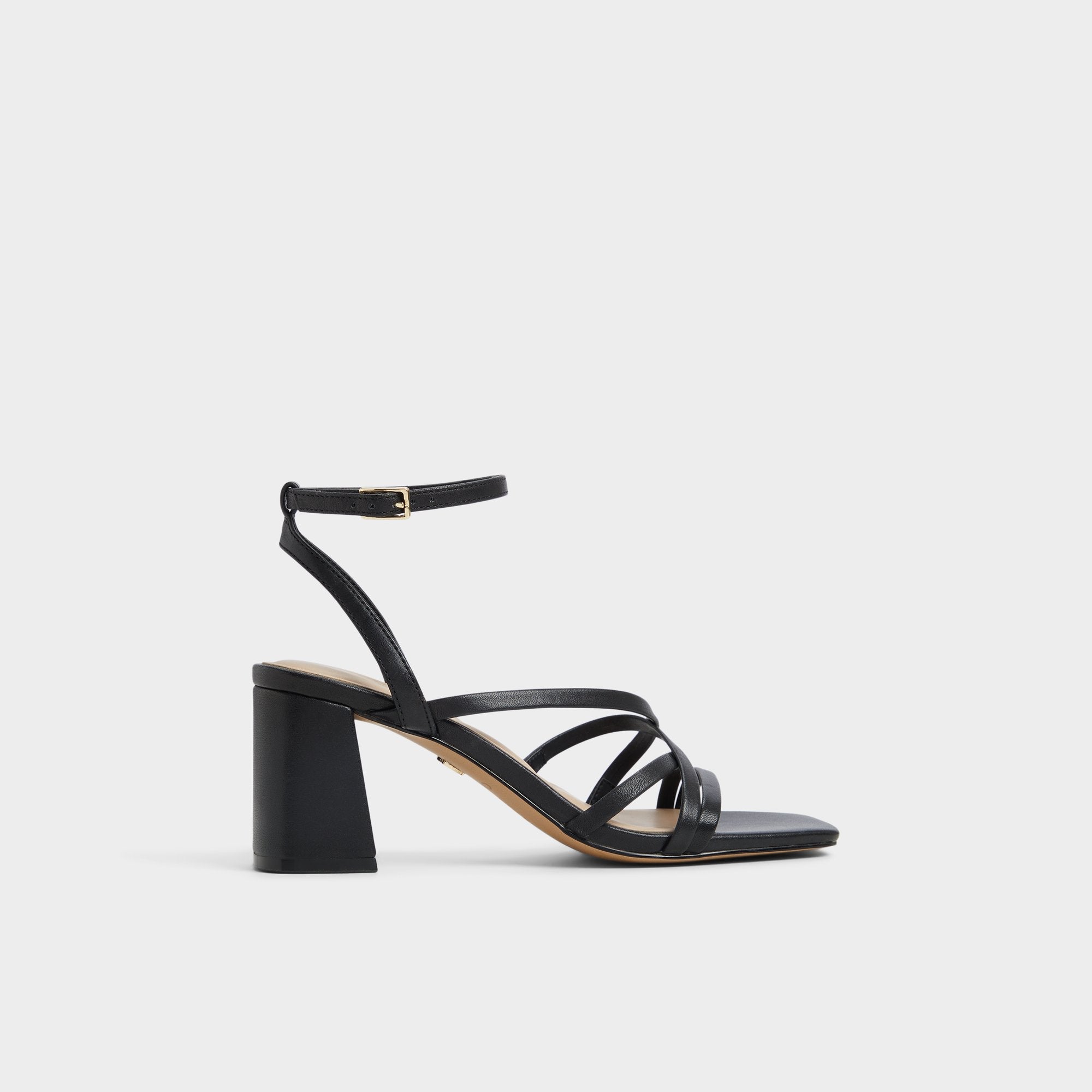 Aldo Esther Black Women's Block heels - Strappy heeled sandal, Block heel Black
