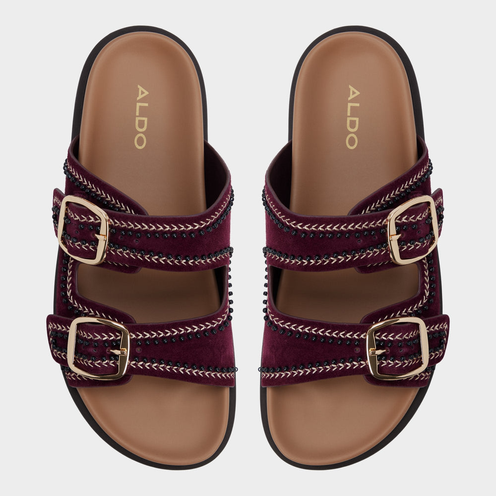 Aldo Bohochic in Bordo - Footbed sandal, Footbed sandal Bordo