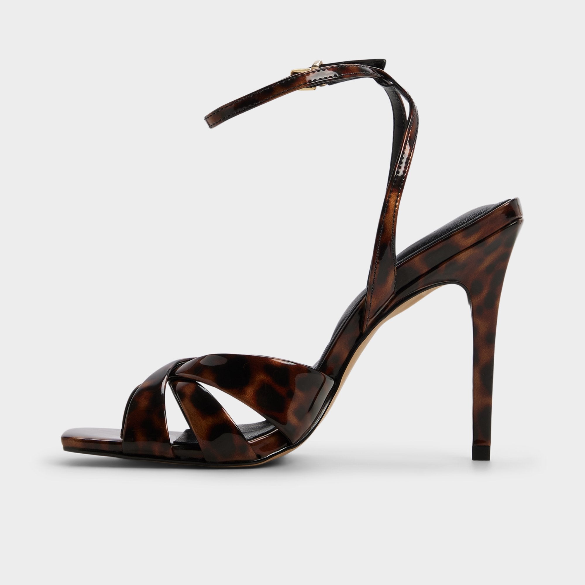 Aldo Meteora in Open Brown - Strappy heeled sandal, Stiletto heel Open brown
