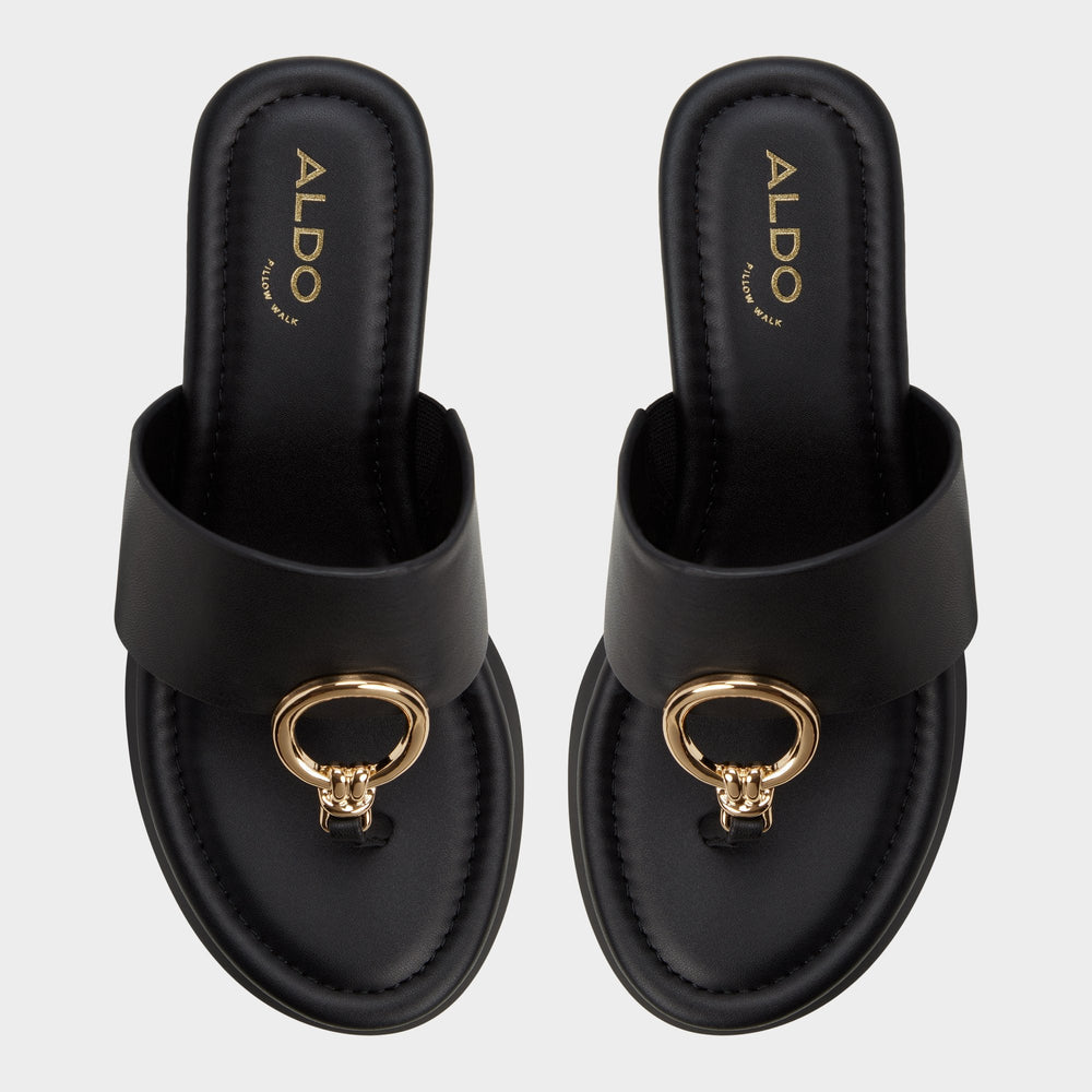 Aldo Friegan in Black - Slide sandal, Wedge heel Black