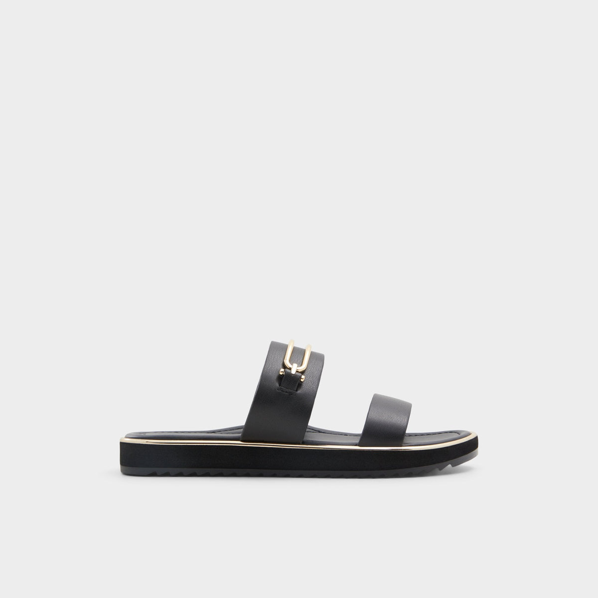Aldo Lagoon Other Black Women's Strappy sandals - Strappy flat sandal, Footbed sandal Other black