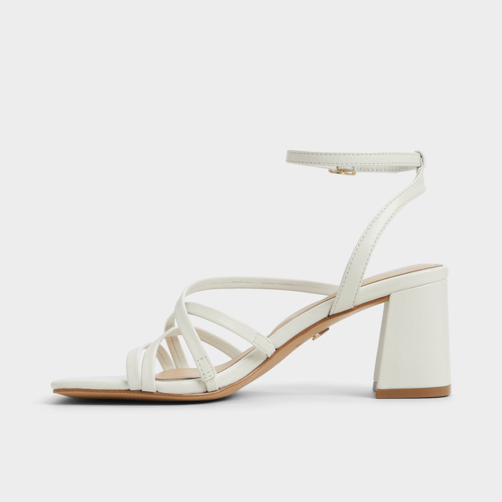 Aldo Esther Other White Women's Block heels - Strappy heeled sandal, Block heel Other white