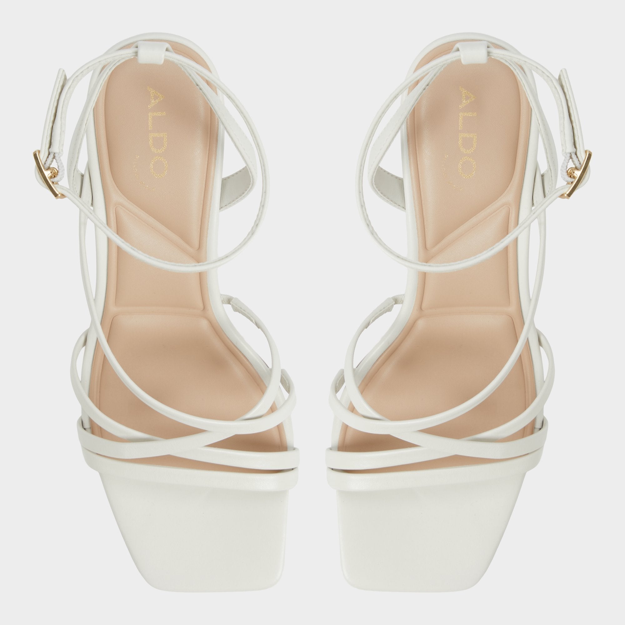 Aldo Esther Other White Women's Block heels - Strappy heeled sandal, Block heel Other white