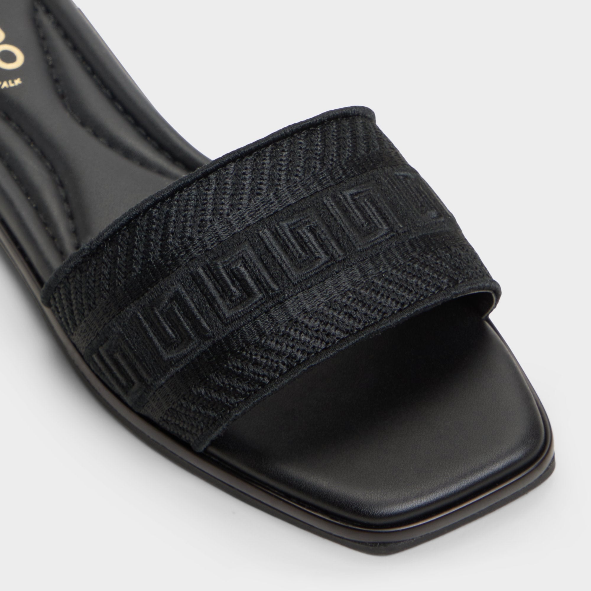 Aldo Oceania Black Women's Flats - Slide sandal Black