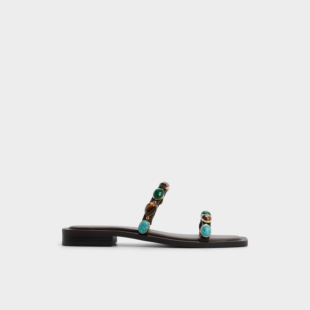 Aldo Sapphira in Dark Brown 14189967 - Slide sandal Dark brown