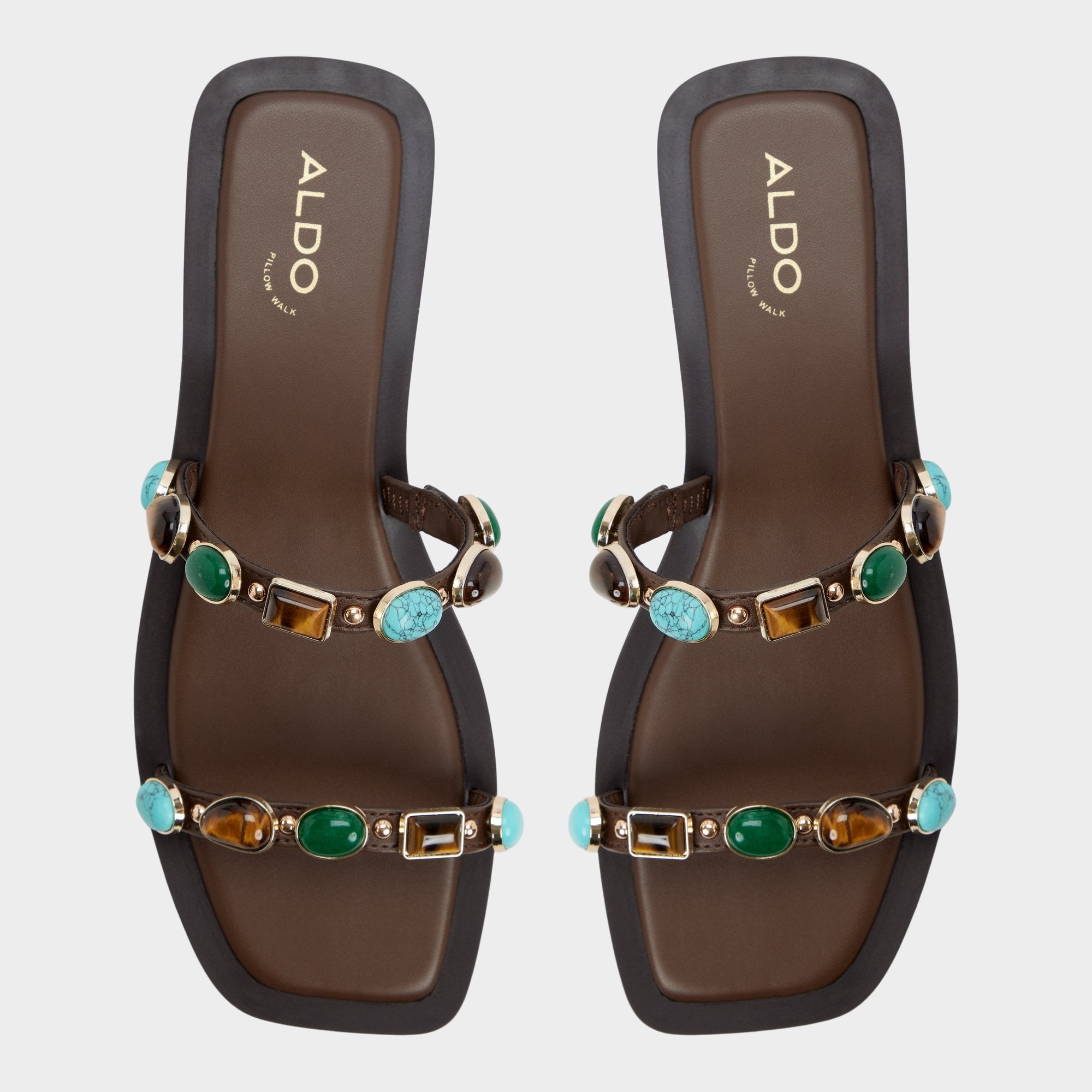Aldo Sapphira in Dark Brown 14189967 - Slide sandal Dark brown