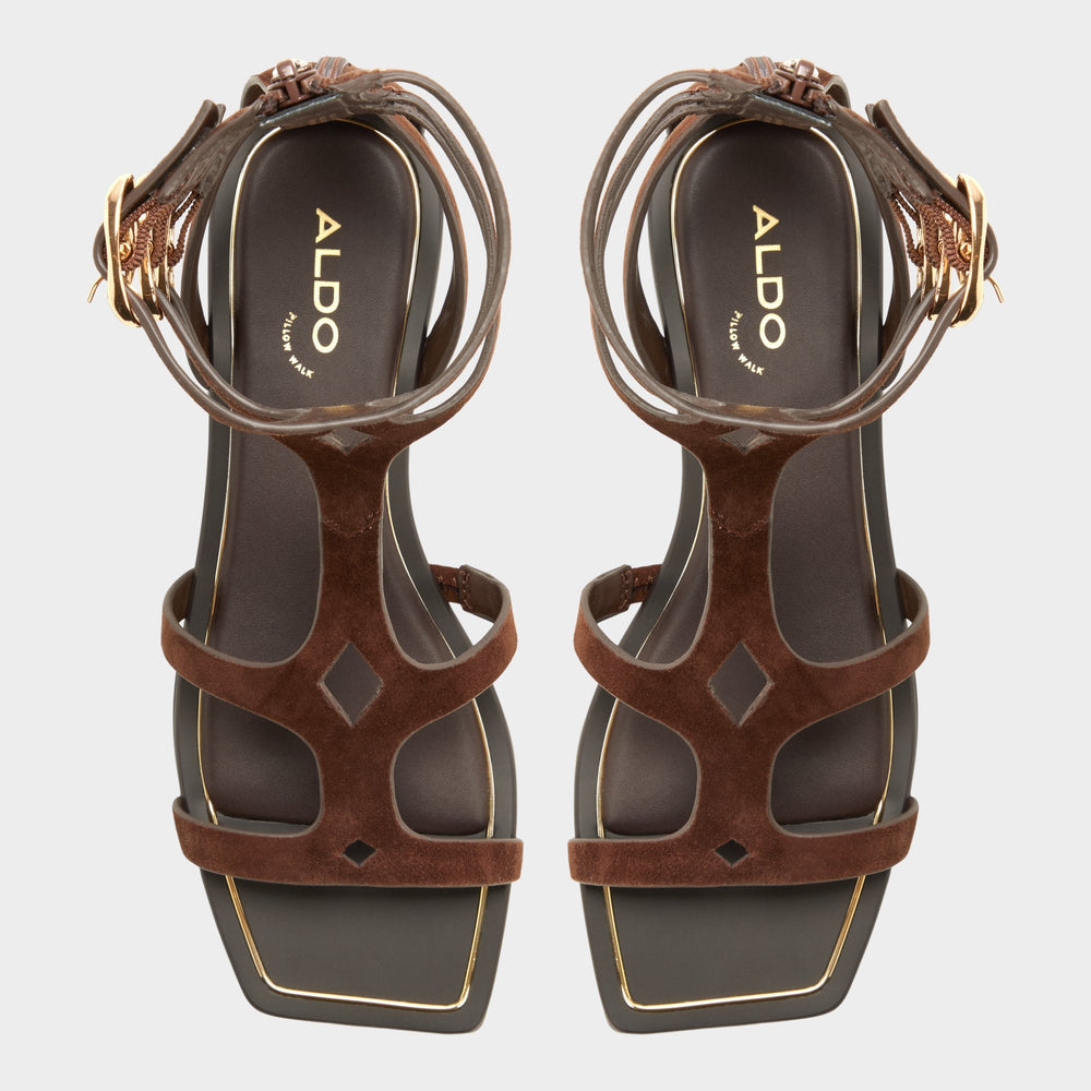 Aldo Marisea in Dark Brown - Gladiator sandal Dark brown