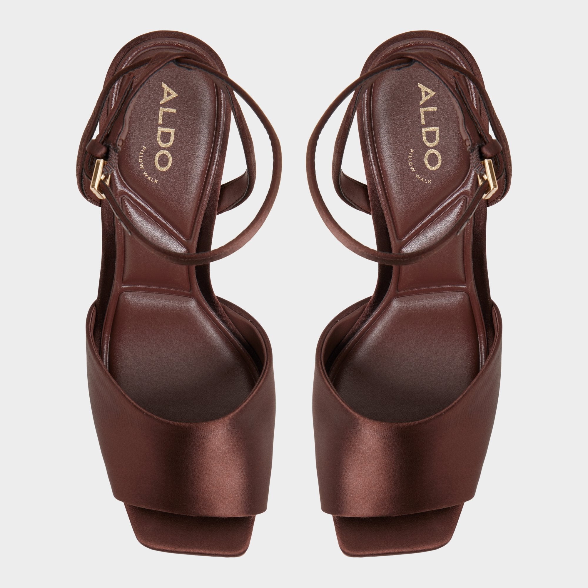 Aldo Kaiasien in Dark Brown 14151897 - Strappy heeled sandal, Stiletto heel Dark brown
