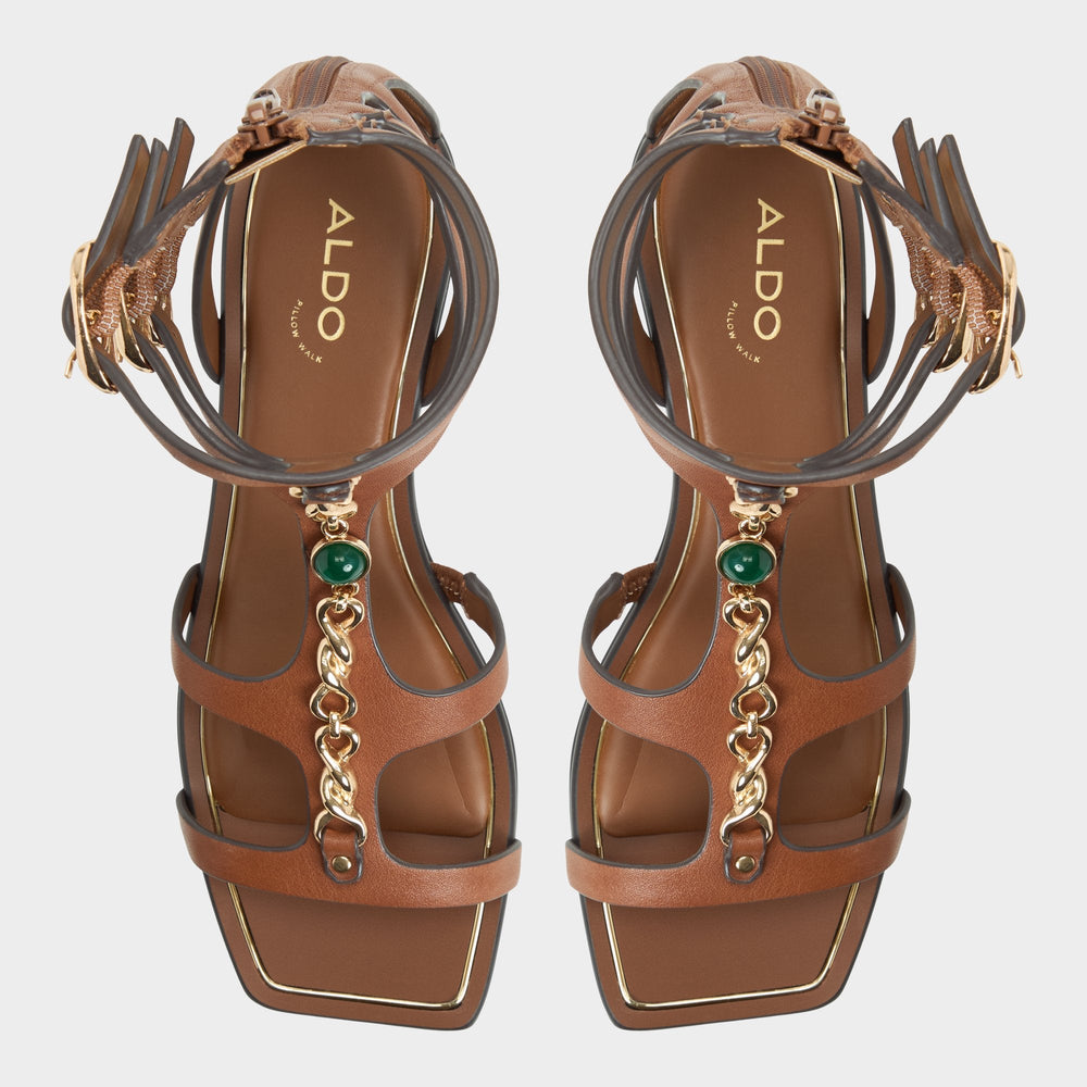 Aldo Marisea in Medium Brown - Gladiator sandal Medium brown