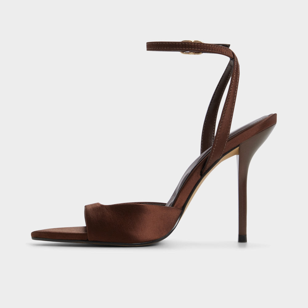 Aldo Forevermore in Dark Brown 14154135 - Strappy heeled sandal, Stiletto heel Dark brown