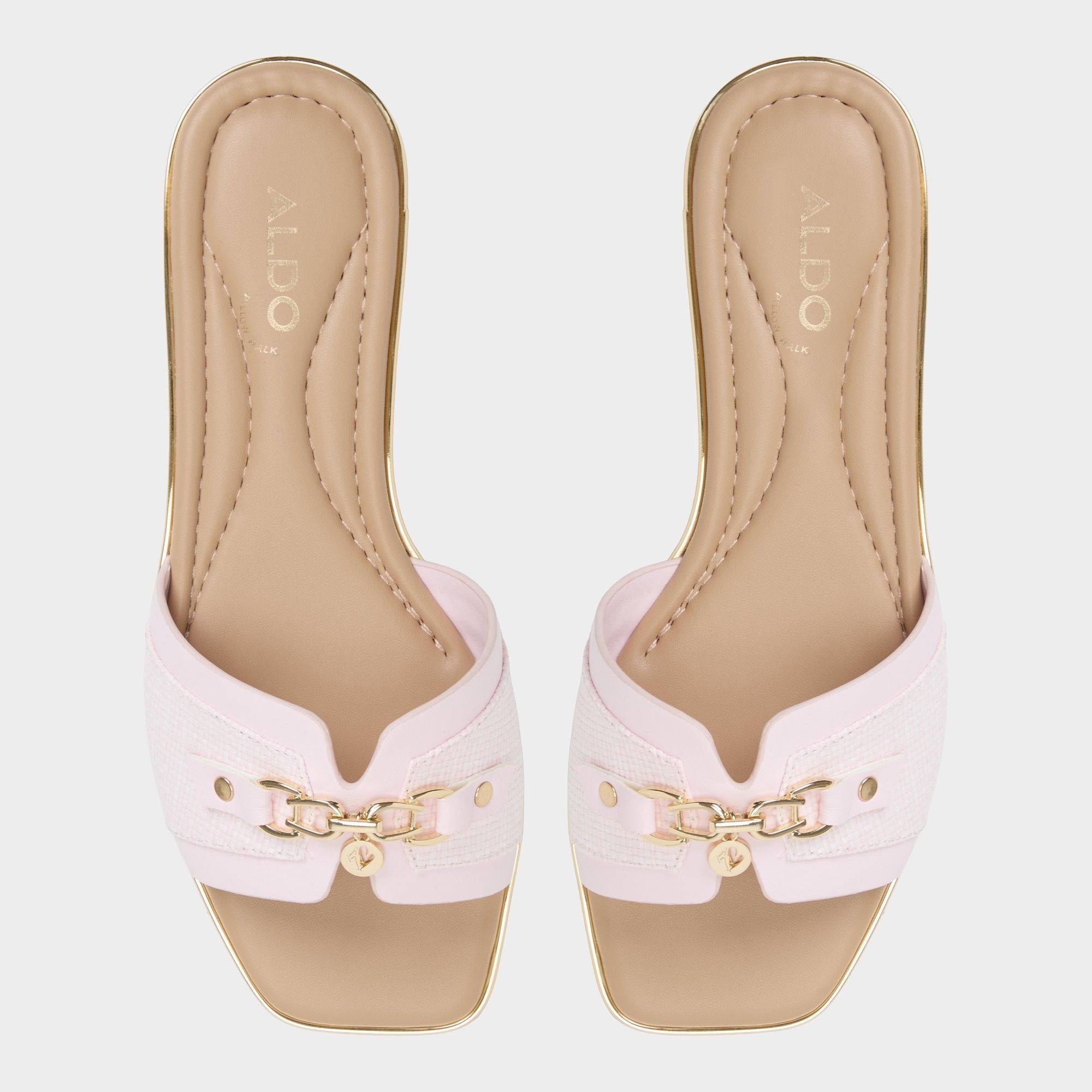Aldo Alamassi Light Pink Women's Flats - Slide sandal Light Pink
