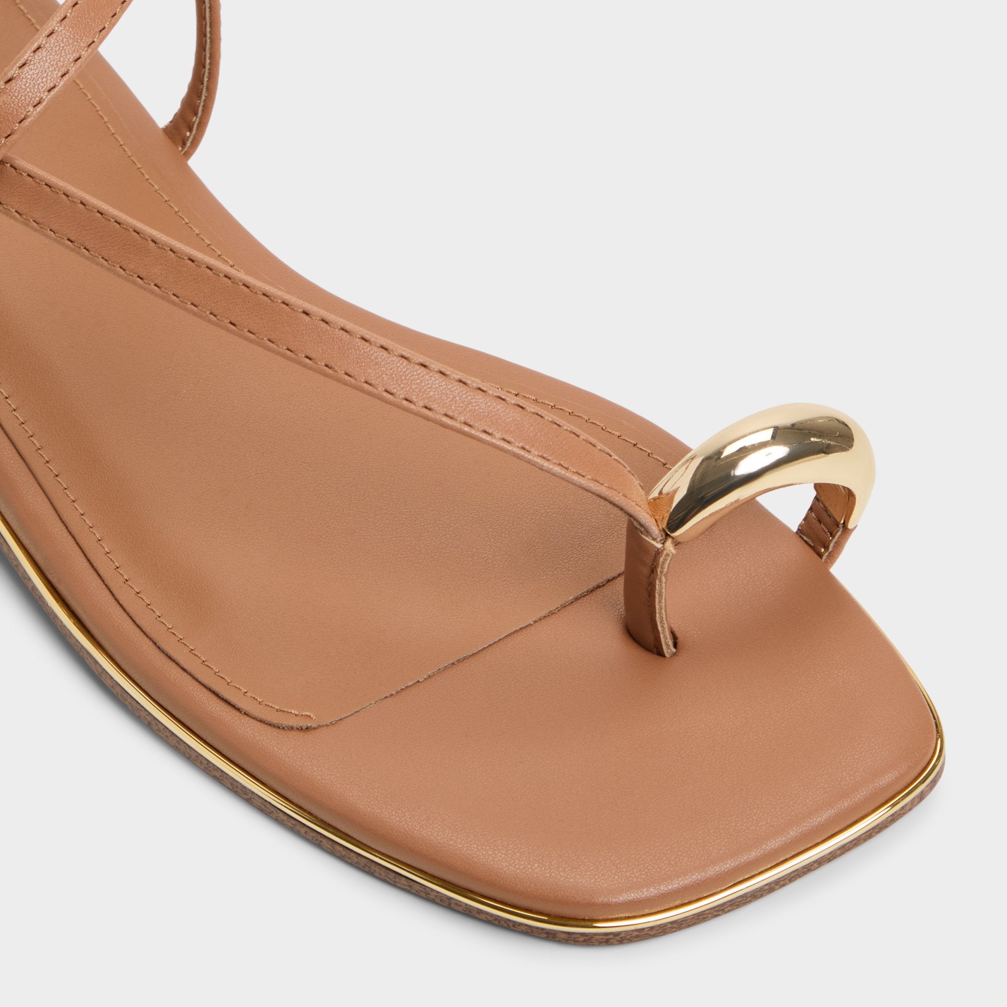 Aldo Jomalina Medium Brown Women's Flats - Strappy flat sandal Medium Brown