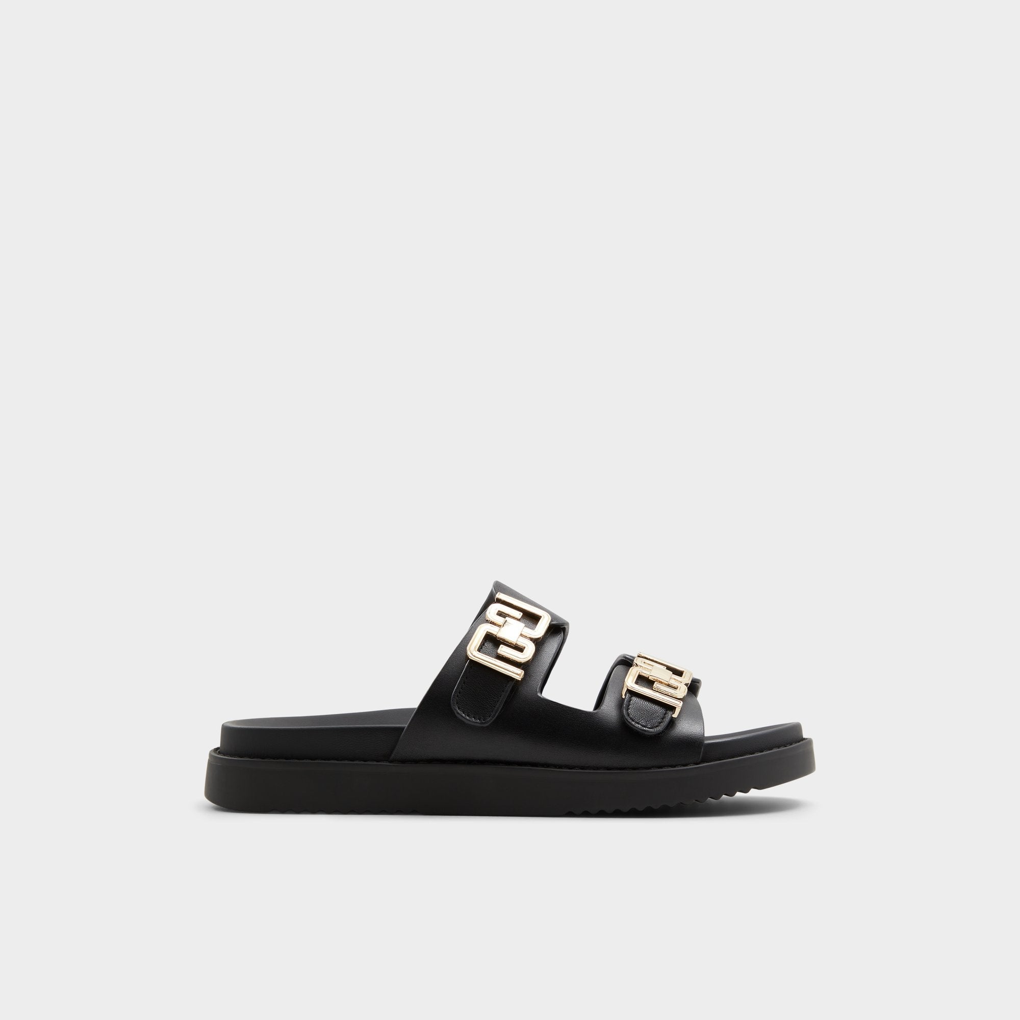 Aldo Alessie Black Women's Footbed sandals - Footbed sandal, Footbed sandal Black
