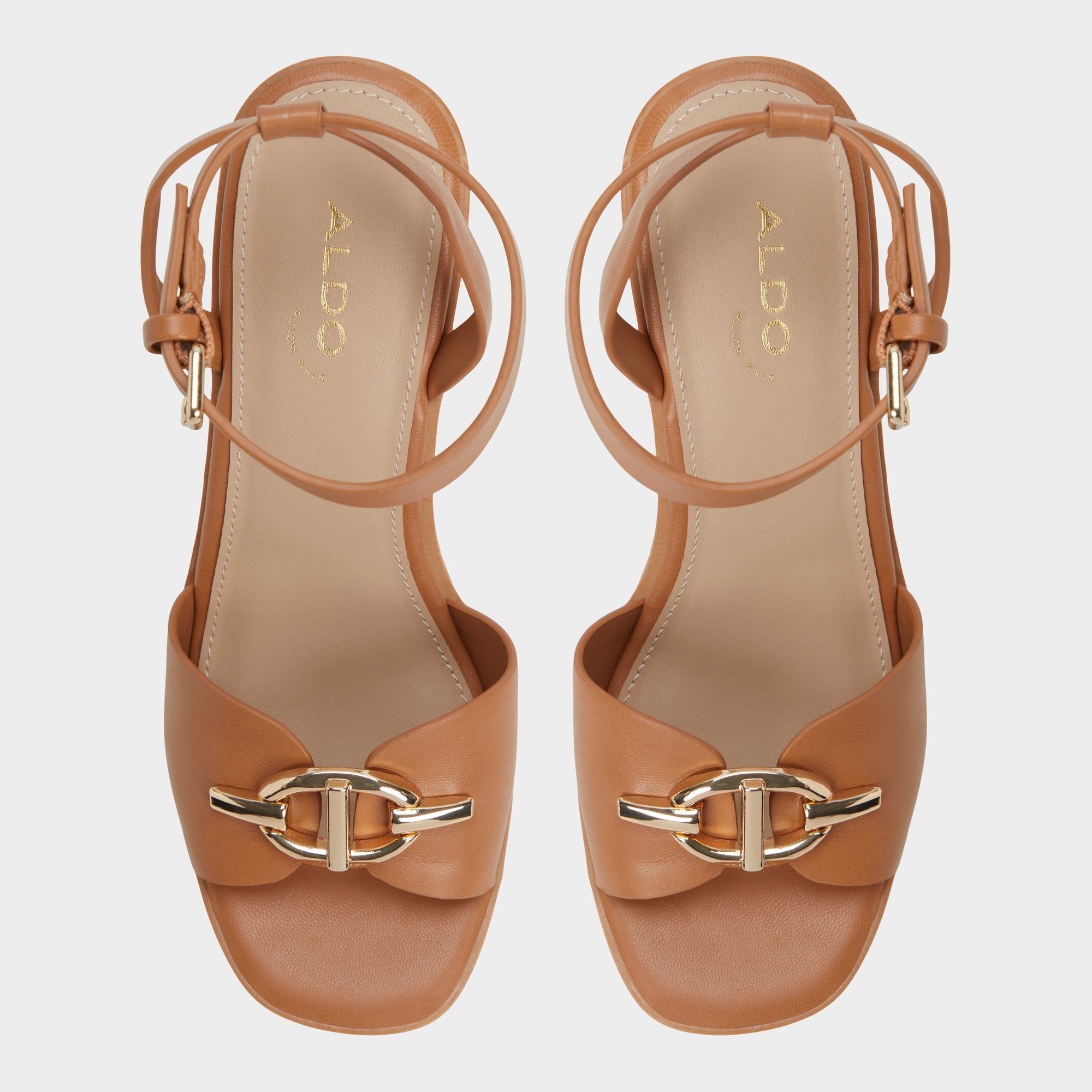 Aldo Ybylin Medium Brown Women's Wedges - Wedge sandal, Wedge heel Medium Brown
