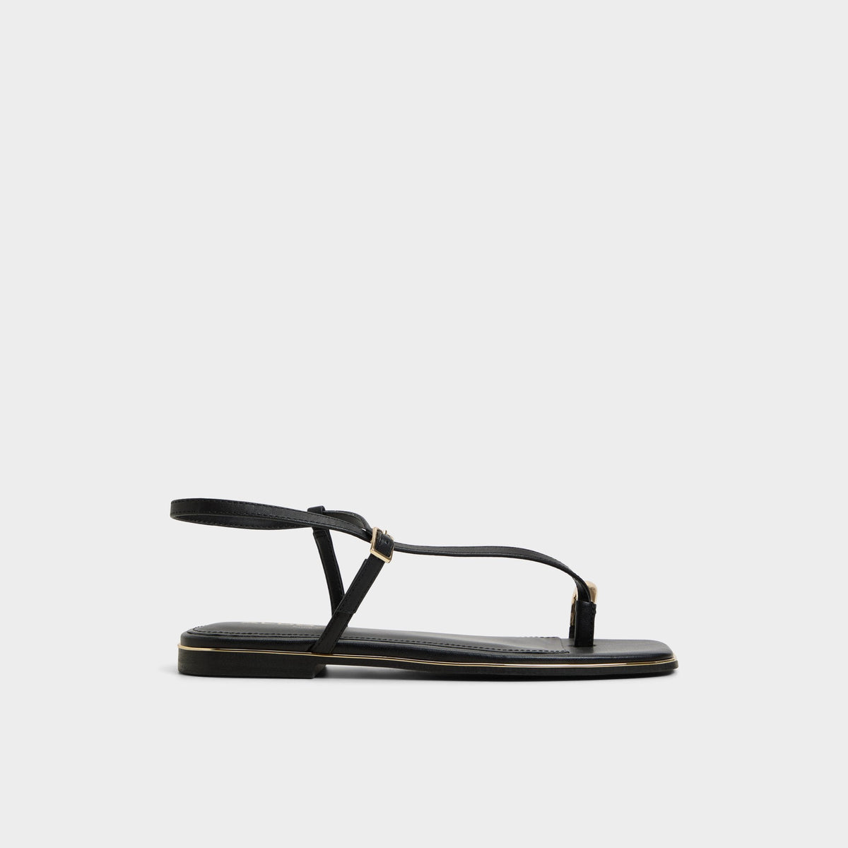 Aldo Jomalina Black Women's Flats - Strappy flat sandal Black
