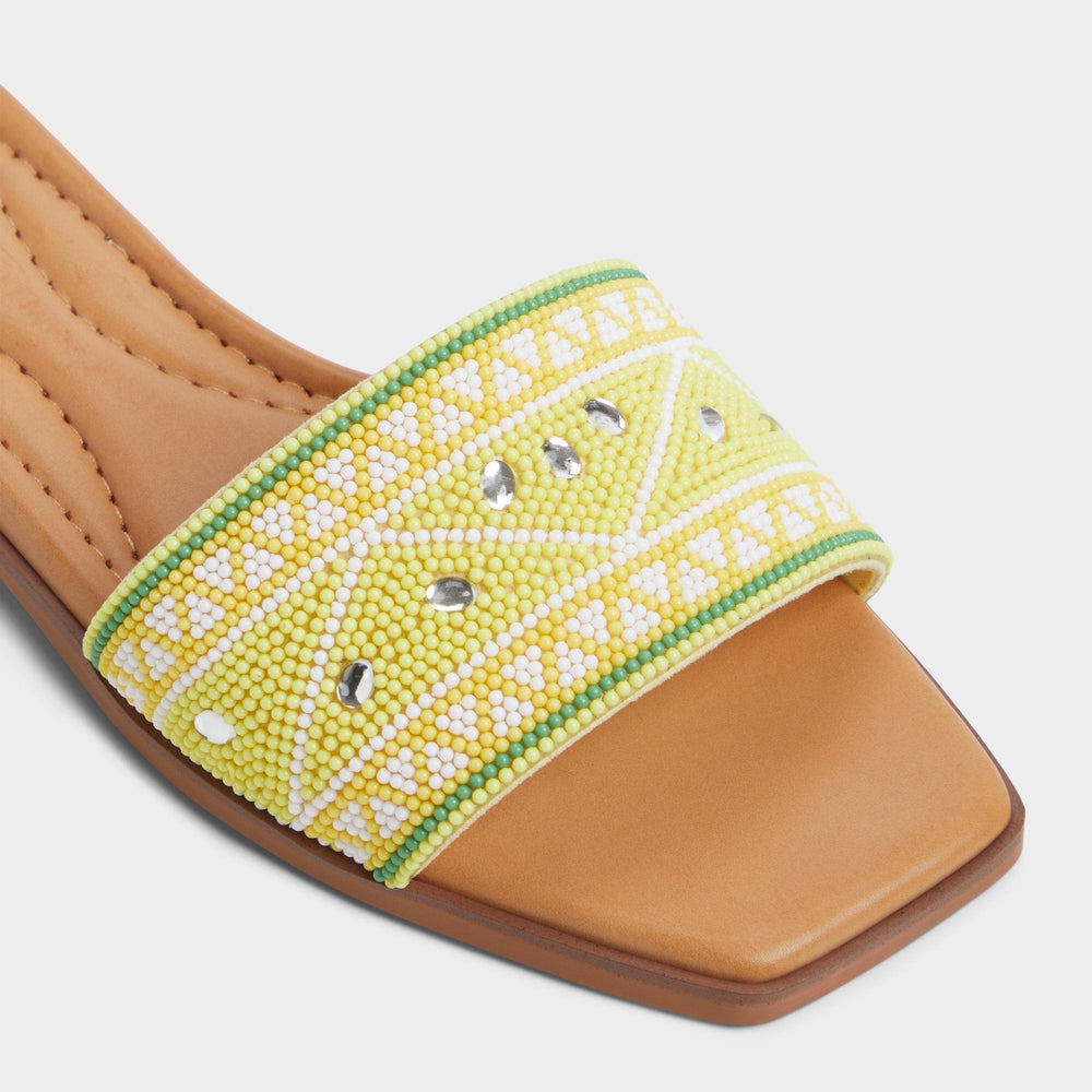 Aldo Seavacay Bright Yellow Women's Travel essentials - Slide sandal Bright Yellow