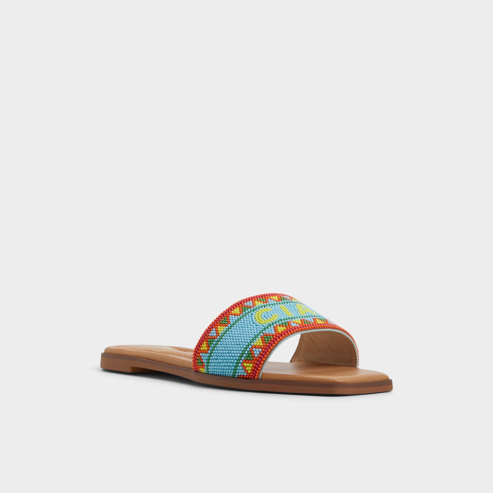 Aldo Seavacay Bright Multi Women's Flats - Slide sandal Bright Multi