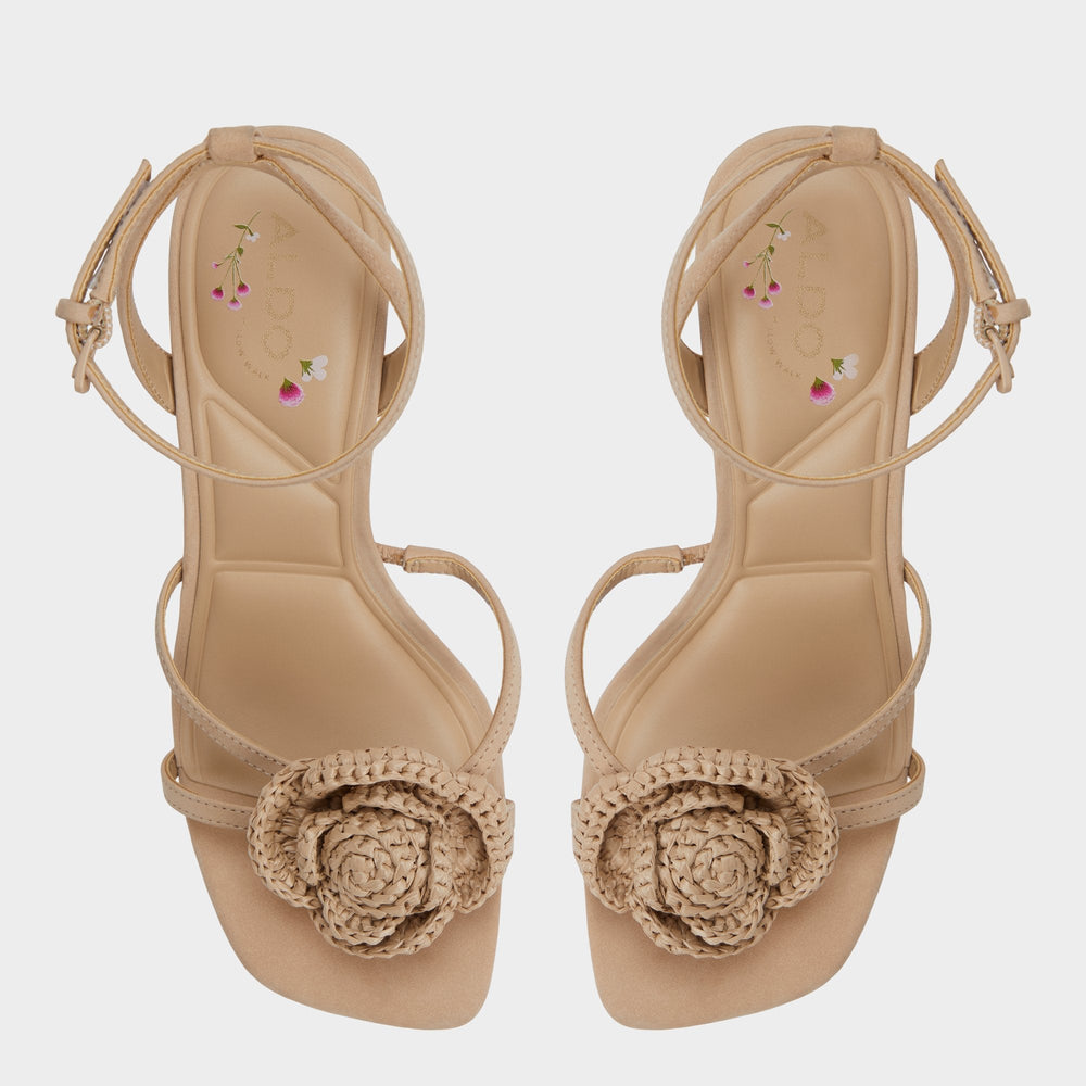 Aldo Wildblossom Sand Women's Heeled sandals - Strappy heeled sandal, Stiletto heel Sand