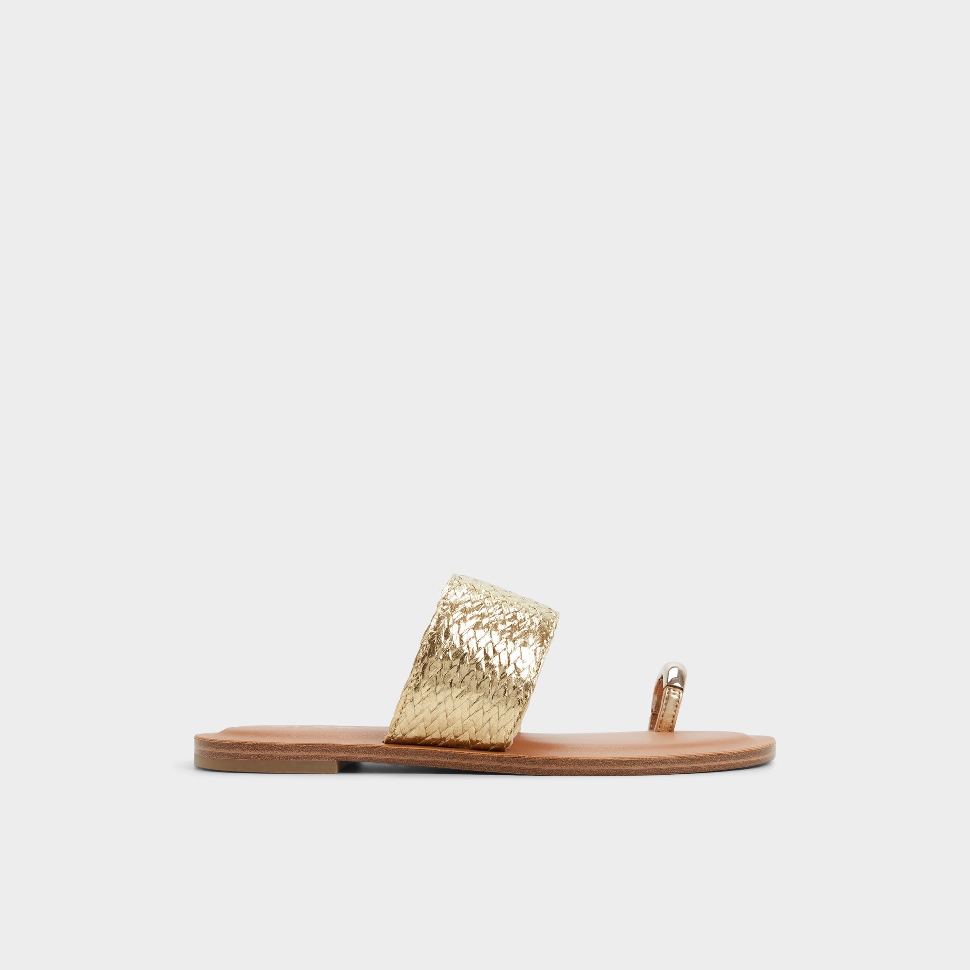 Aldo Beachwalk Gold Women's Iridescent metallics - Slide sandal Gold
