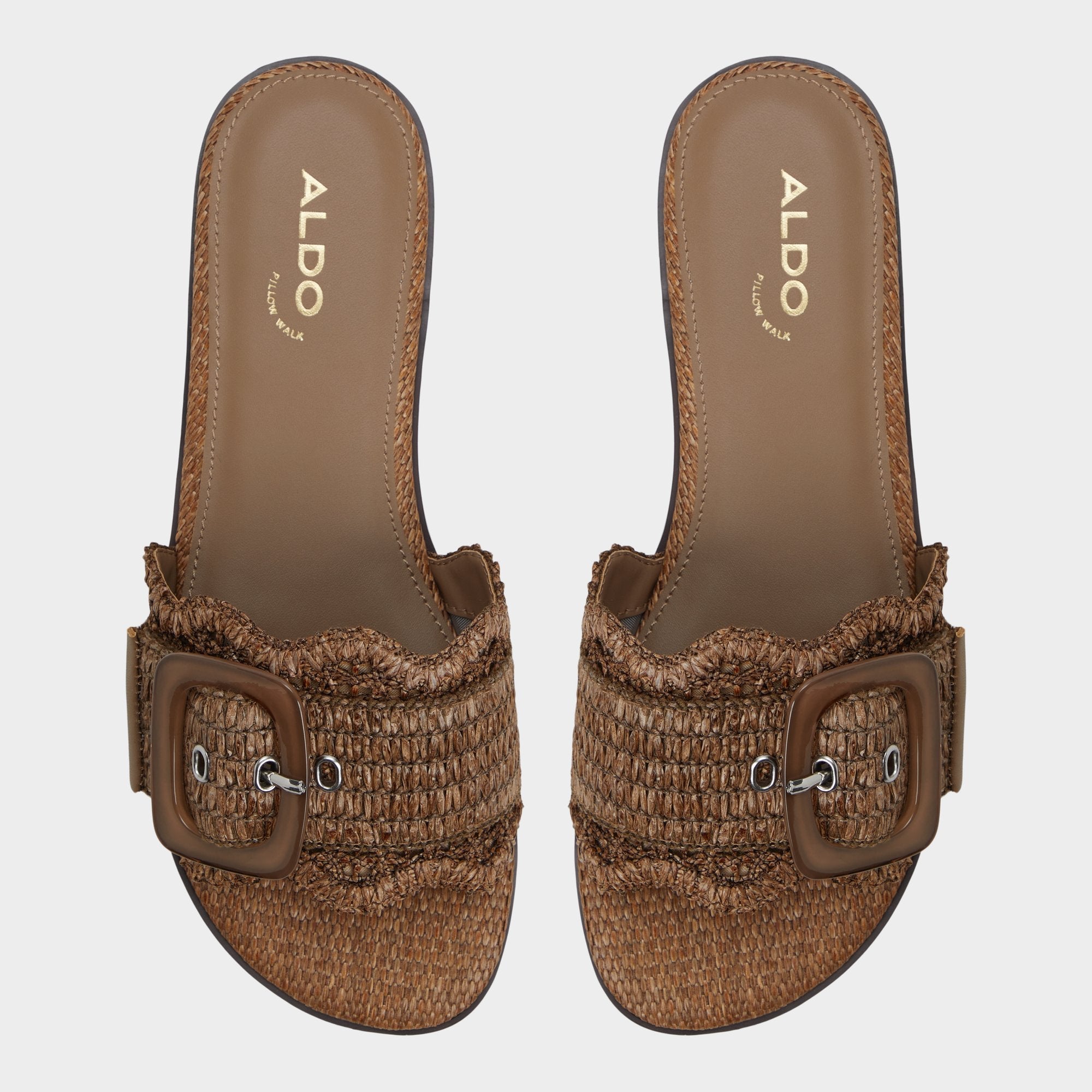 Aldo Wavysally in Light Brown - Slide sandal Light brown
