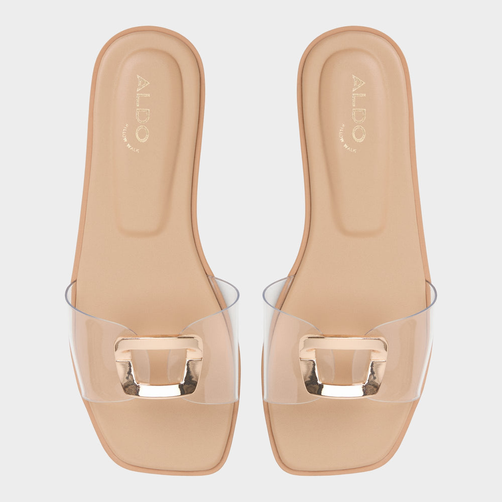 Aldo Tidella Clear Women's Flats - Slide sandal Clear