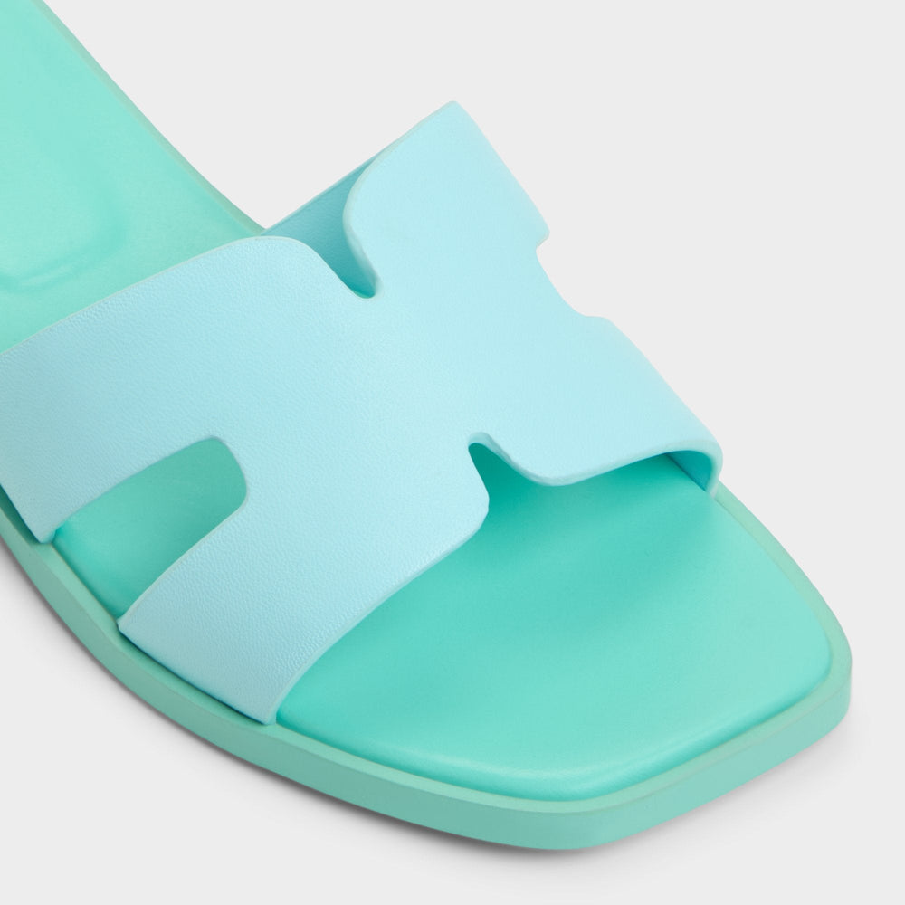 Aldo Itsandal Turquoise Women's Flats - Slide sandal Turquoise