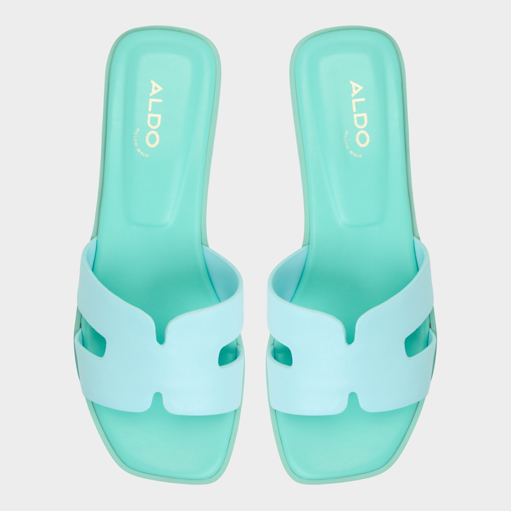 Aldo Itsandal Turquoise Women's Flats - Slide sandal Turquoise