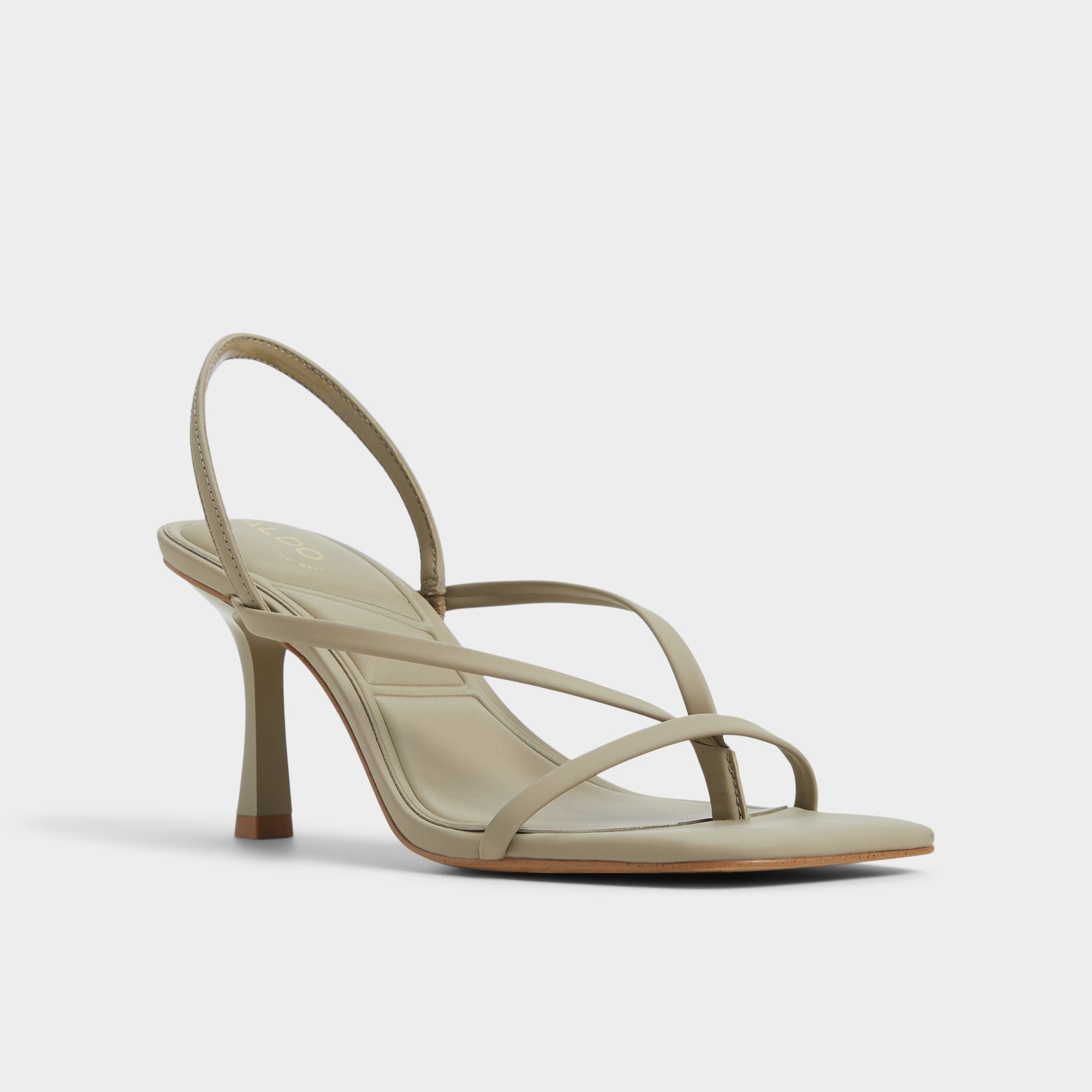 Aldo Riva Other Green Women's Strappy sandals - Sling back heeled sandal, Stiletto heel Other Green