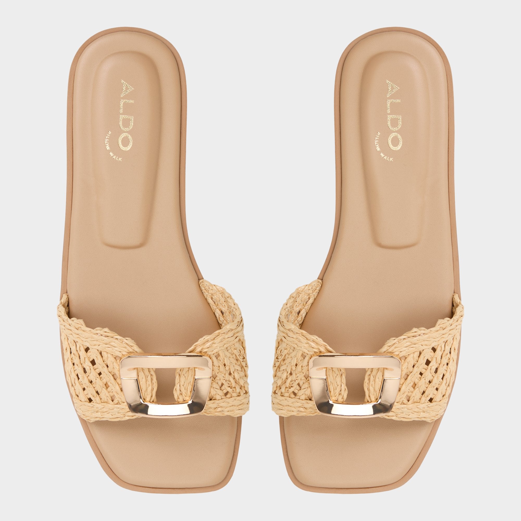 Aldo Tidella Natural Women's Flats - Slide sandal Natural