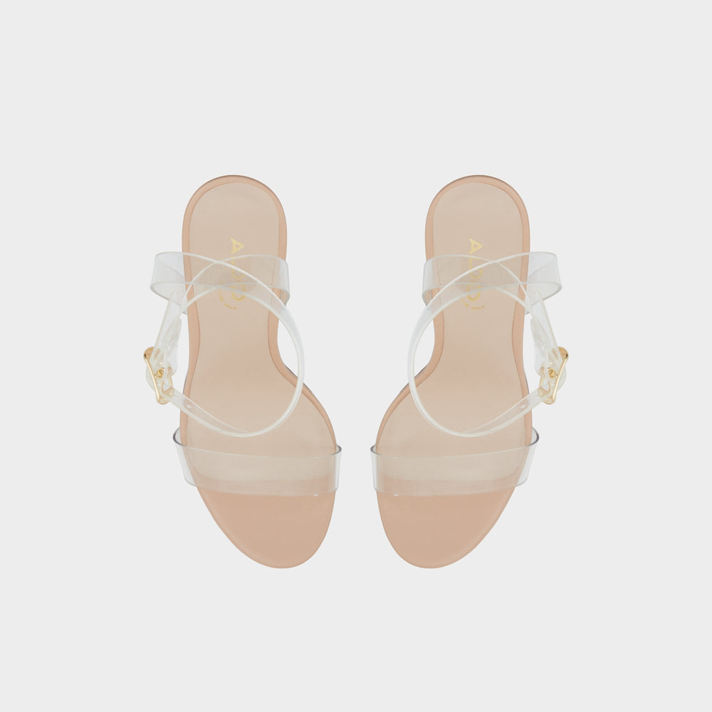Aldo Aniwien Bone Women's Strappy sandals - Strappy heeled sandal, Block heel Bone