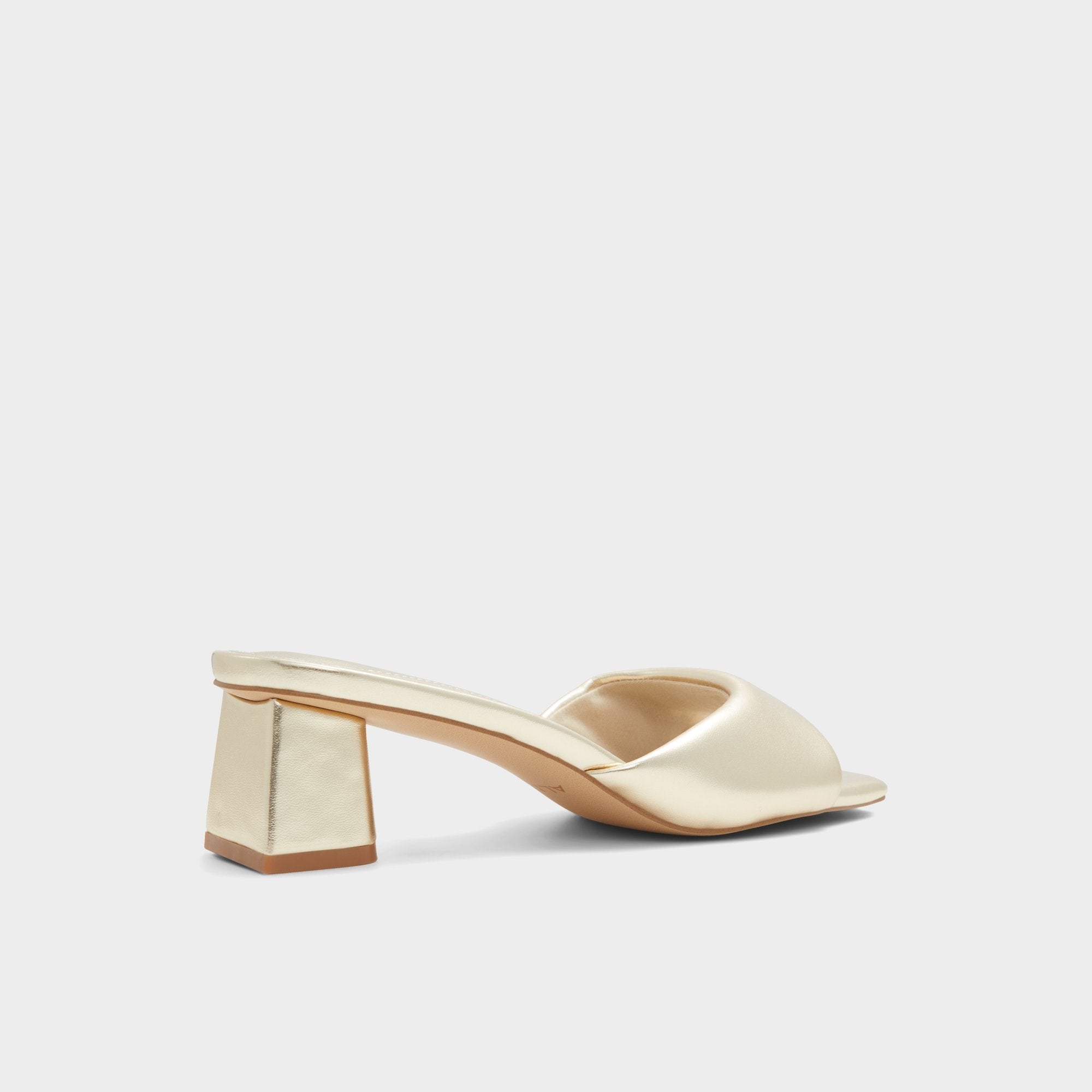 Aldo Aneka Gold Women's Heeled mules - Heeled mule, Block heel Gold