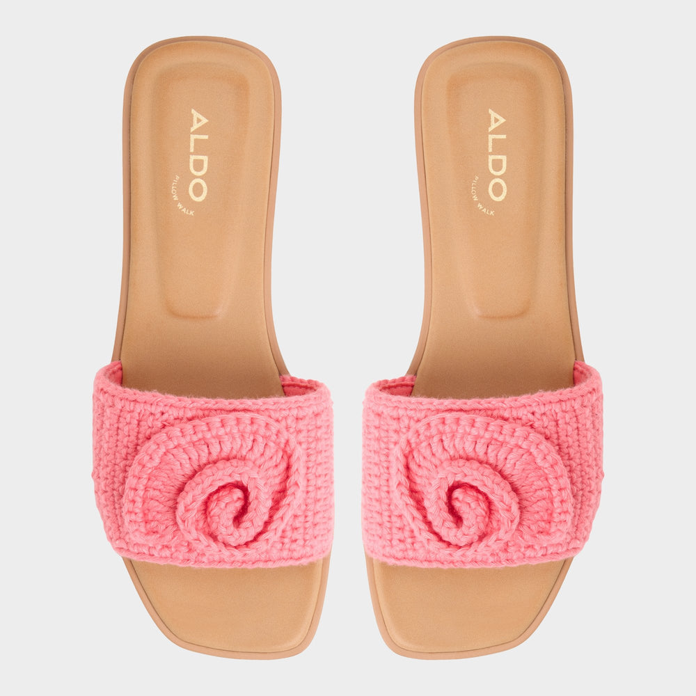 Aldo Sabbia Medium Pink Women's Flats - Slide sandal Medium Pink