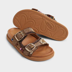 Aldo Bohochic Open Brown Women's Footbed sandals - Footbed sandal Open Brown
